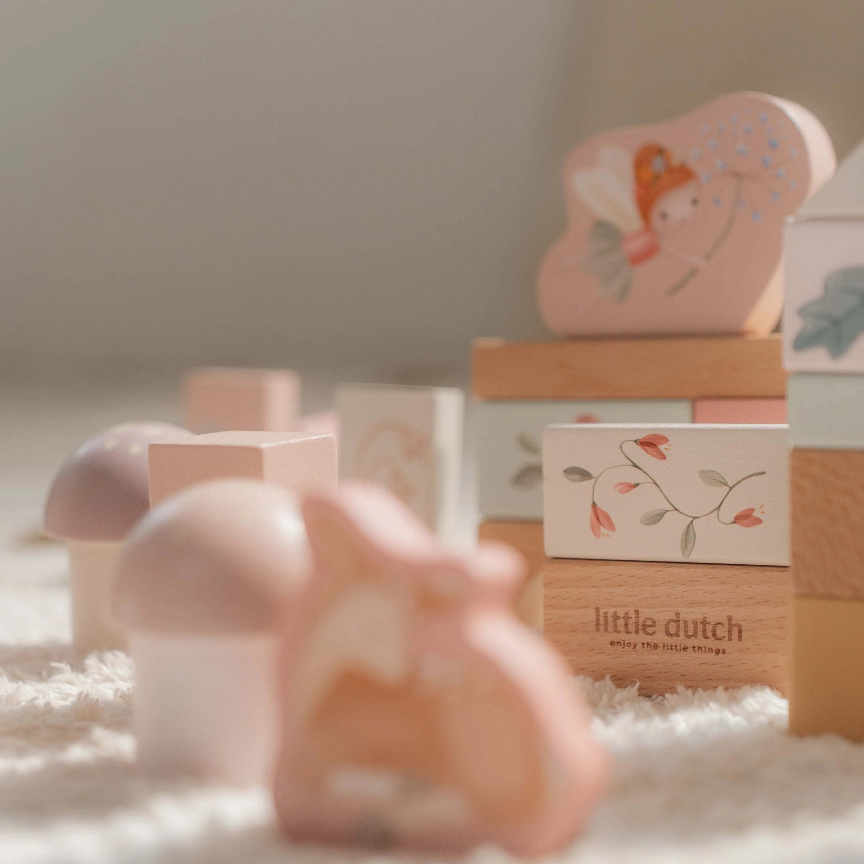 Little Dutch Wooden Building Block Set - Fairy Garden