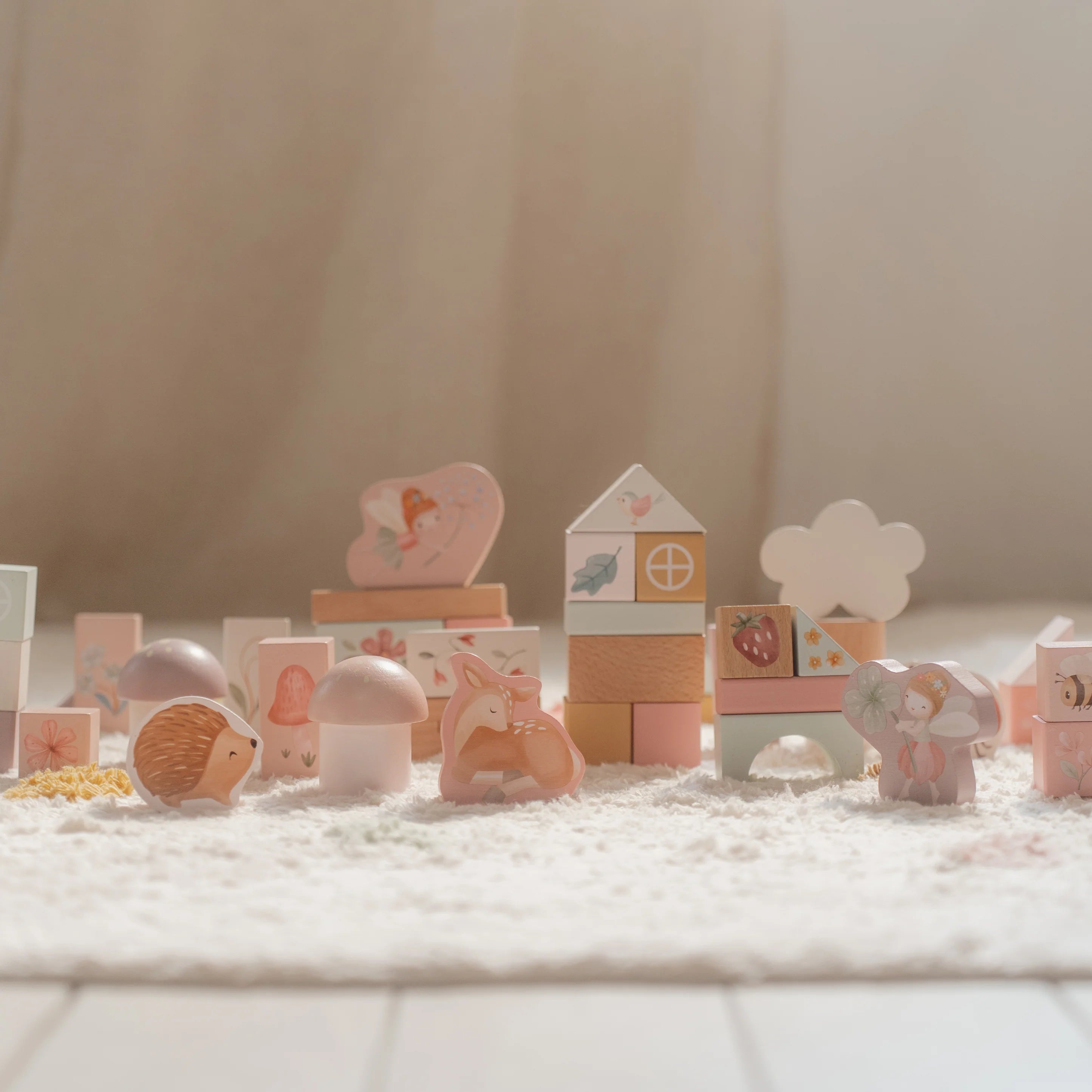 Little Dutch Wooden Building Block Set - Fairy Garden