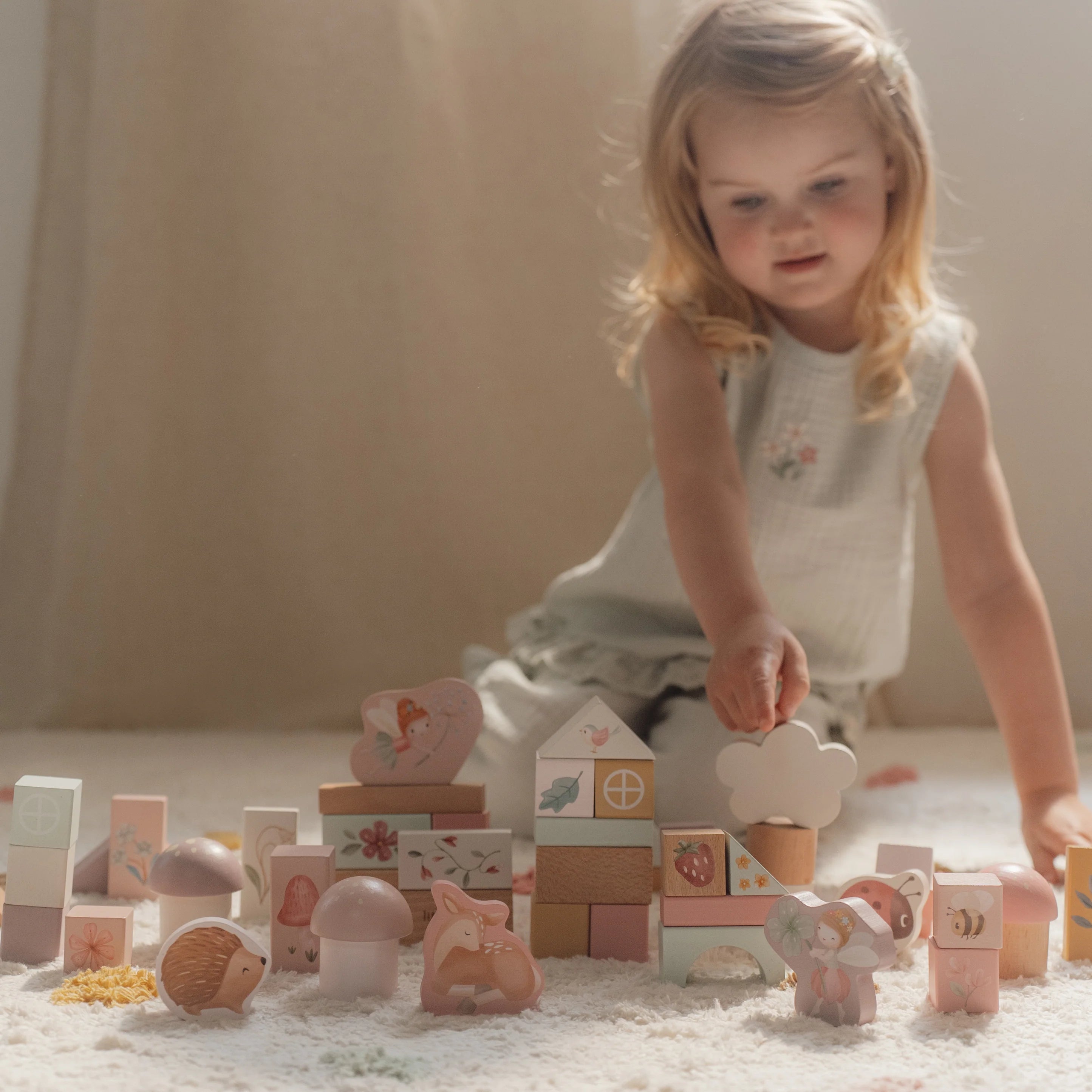 Little Dutch Wooden Building Block Set - Fairy Garden