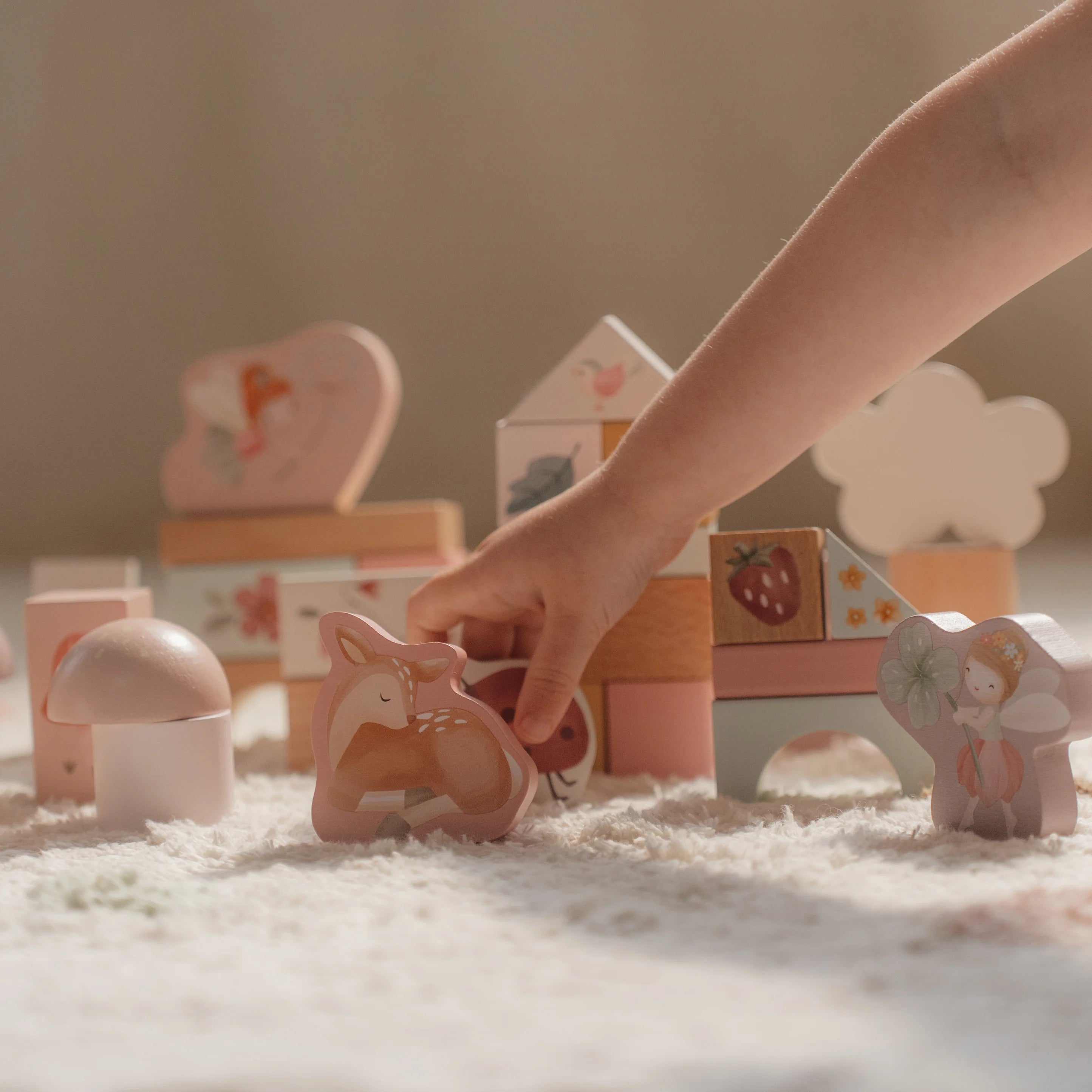Little Dutch Wooden Building Block Set - Fairy Garden