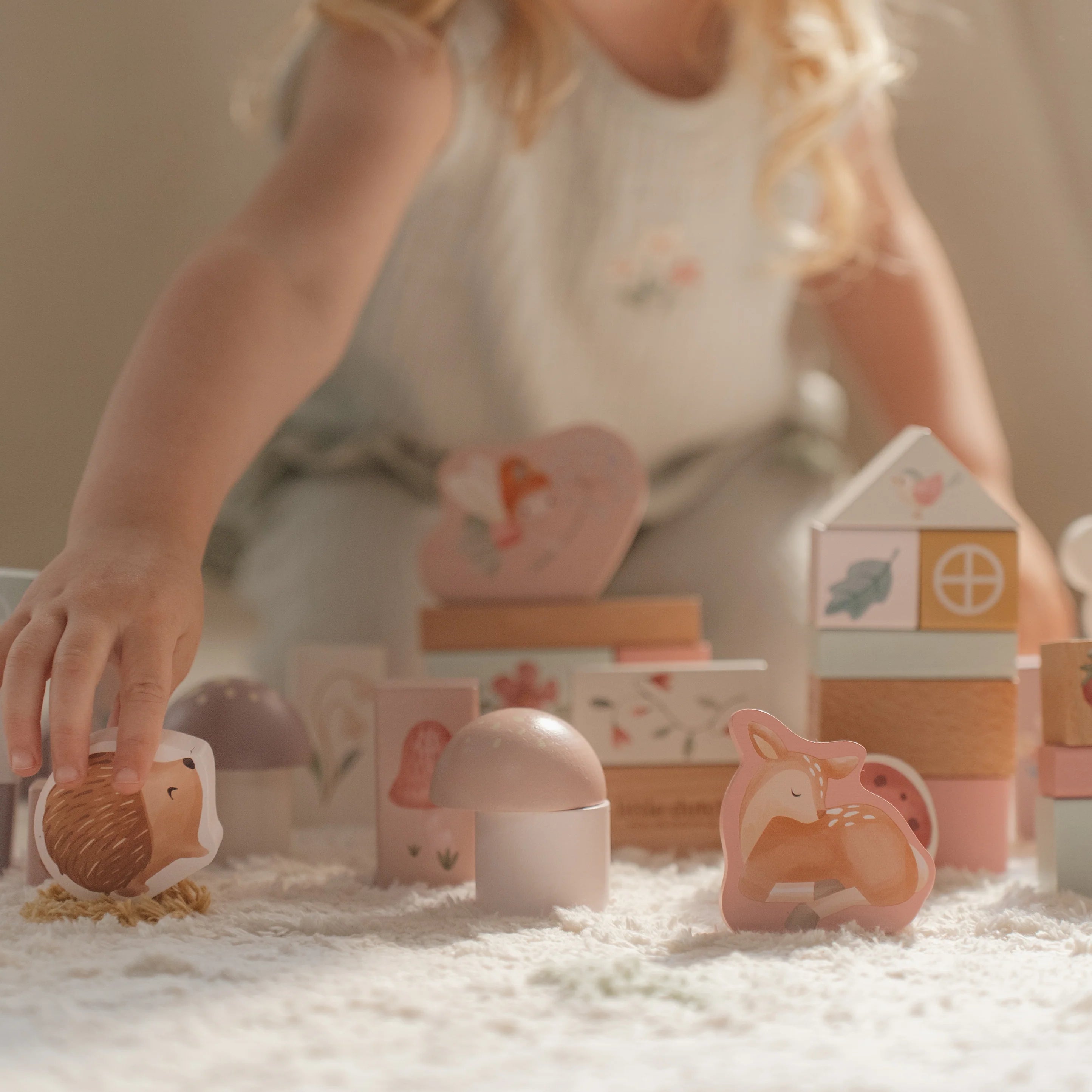 Little Dutch Wooden Building Block Set - Fairy Garden