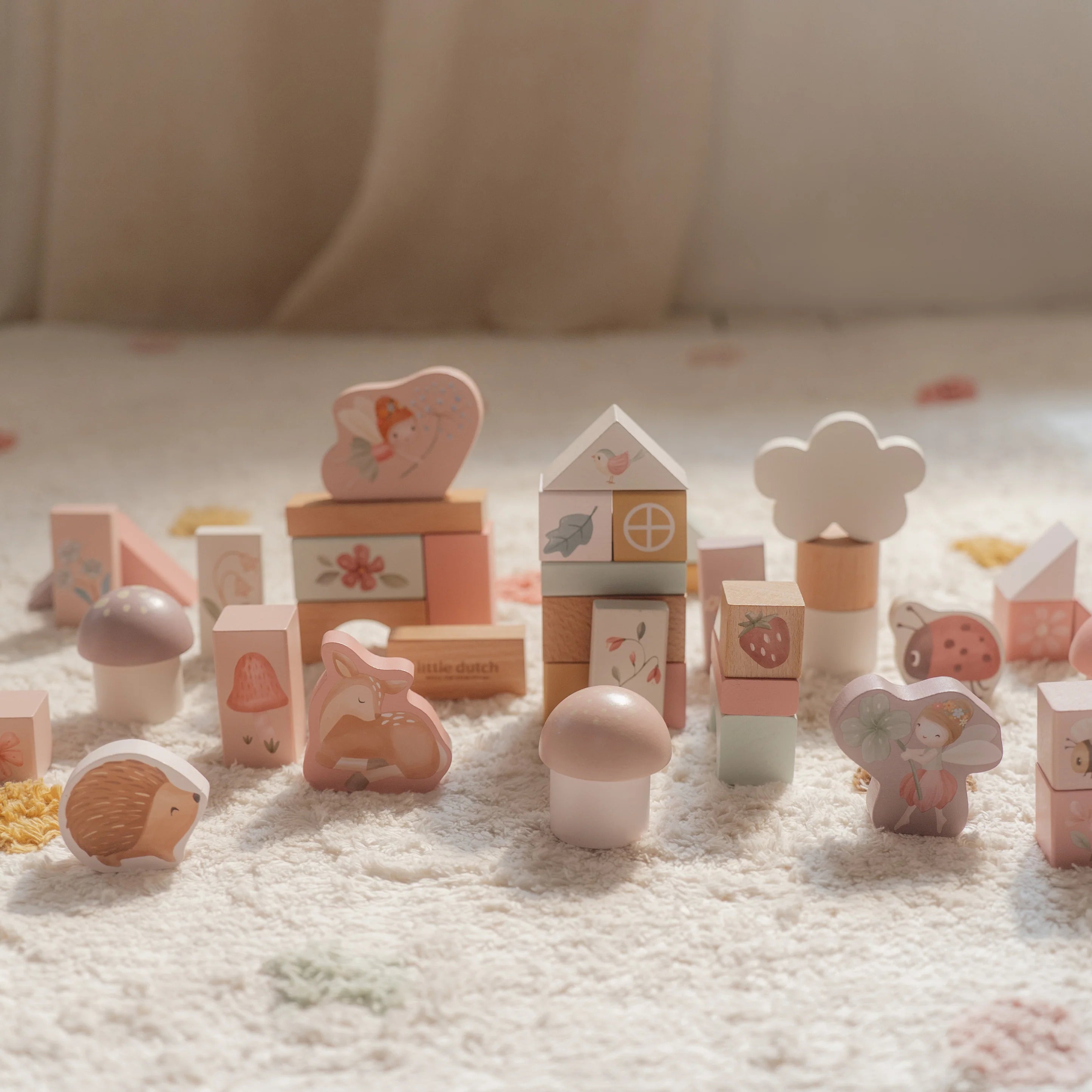 Little Dutch Wooden Building Block Set - Fairy Garden