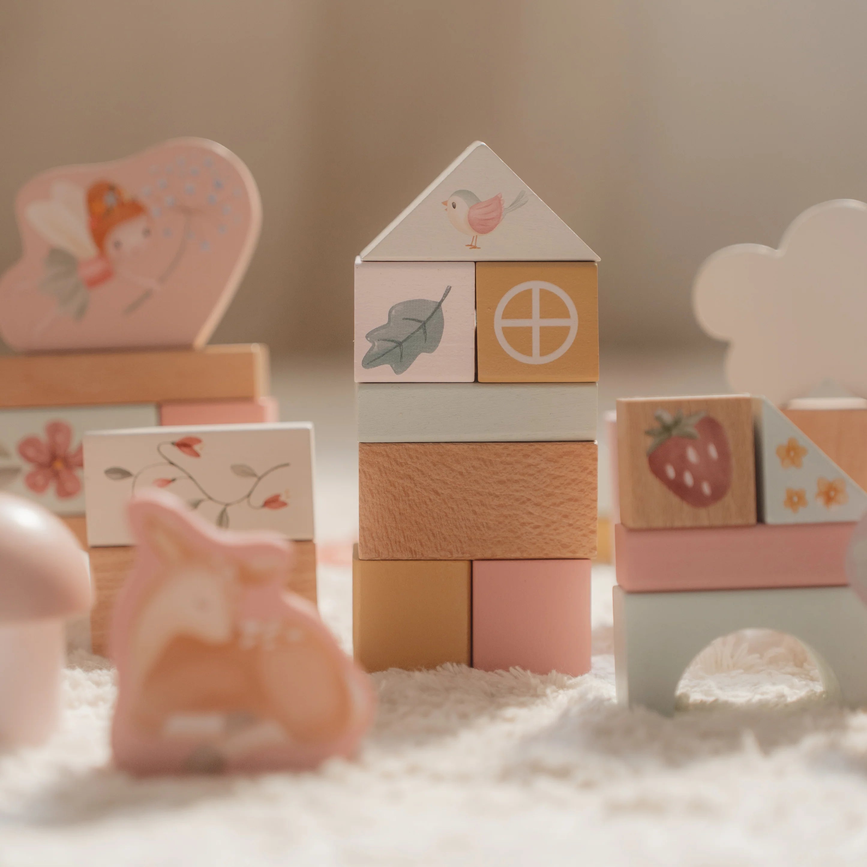 Little Dutch Wooden Building Block Set - Fairy Garden