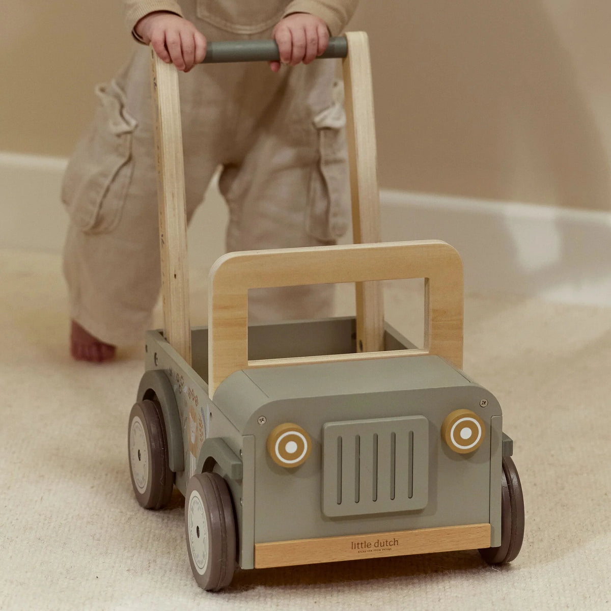Little Dutch Wooden Safari Push Car
