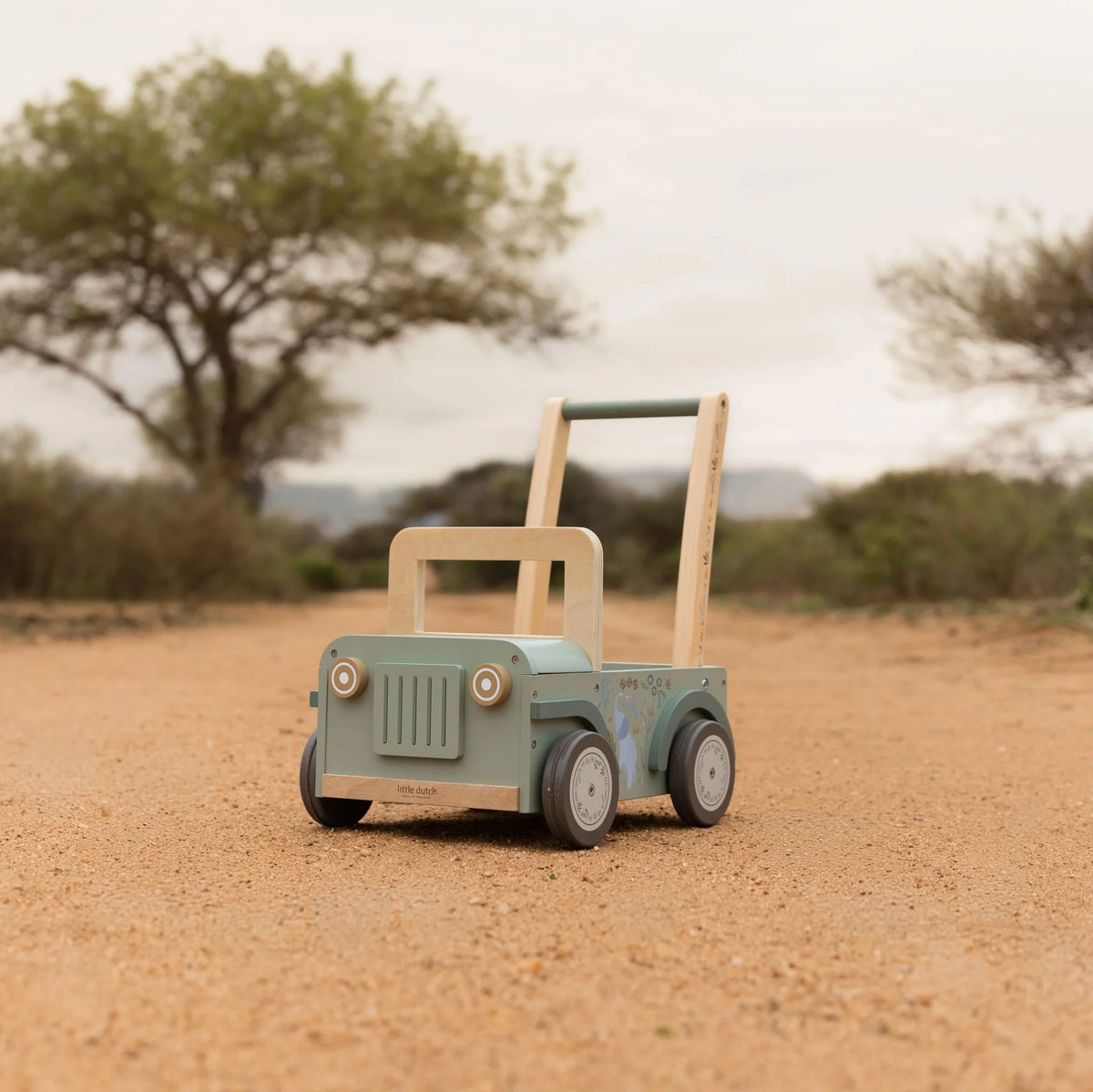 Little Dutch Wooden Safari Push Car