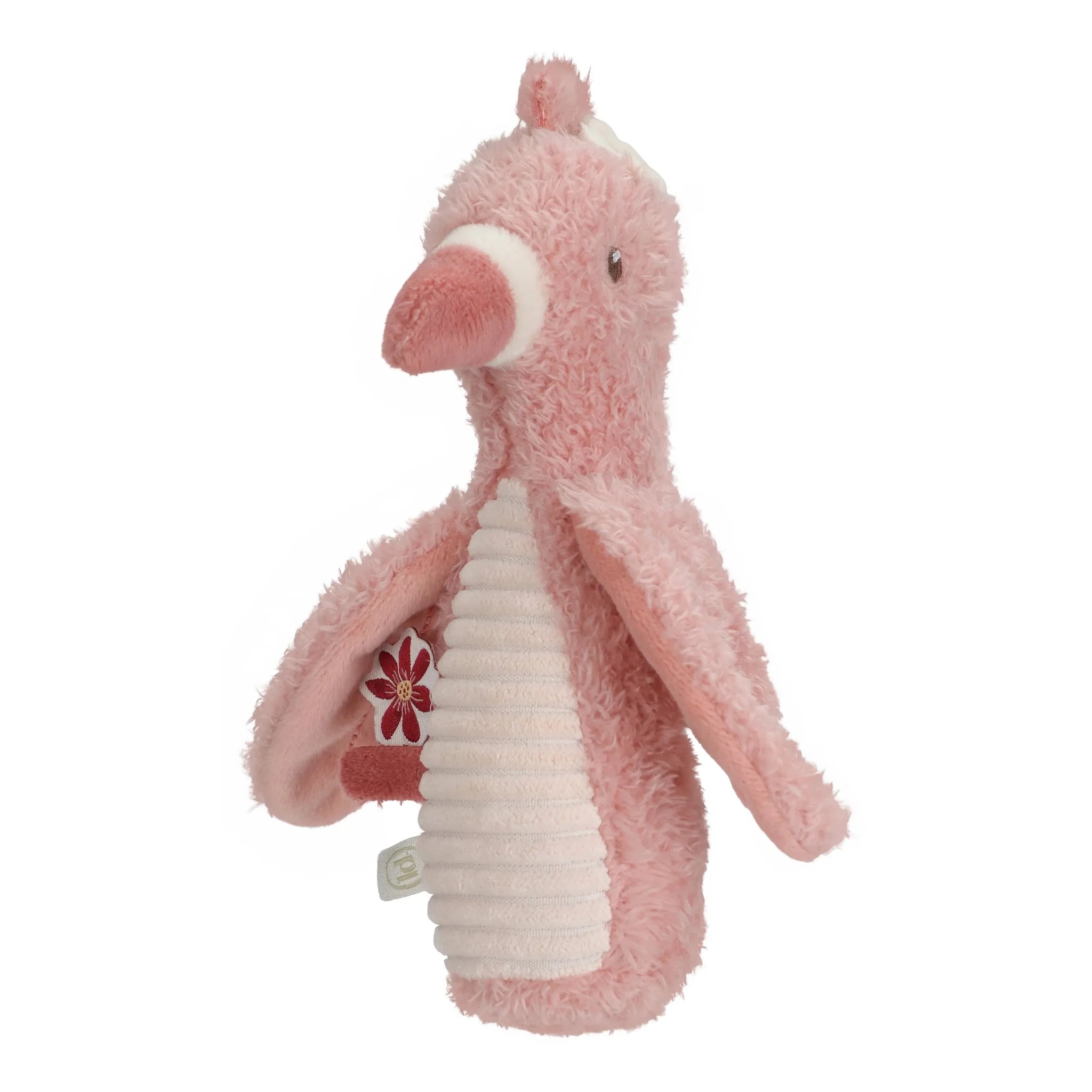Little Dutch Squeaker With Rattle Flamingo - Safari Friends