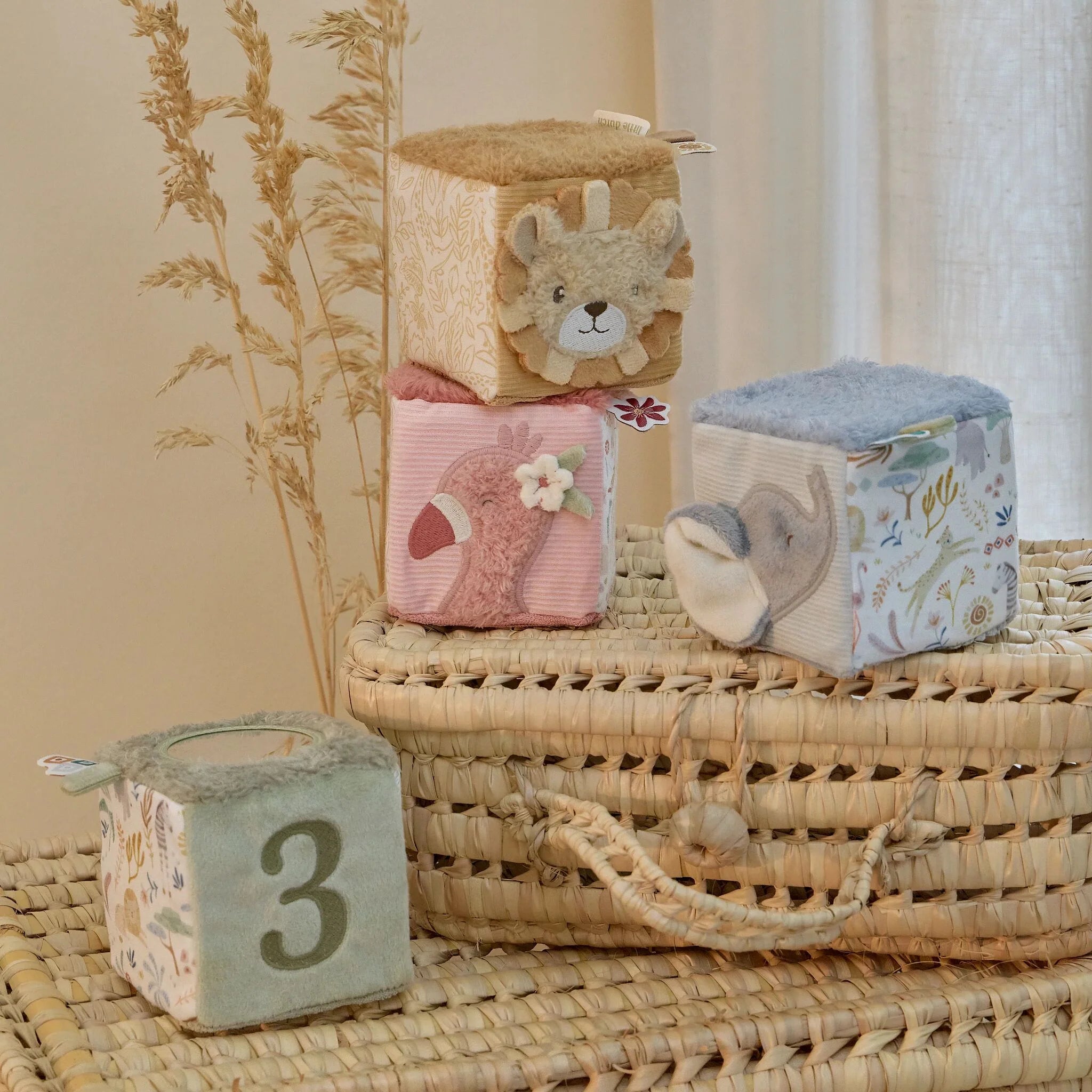 Little Dutch Soft Block Set - Safari Friends
