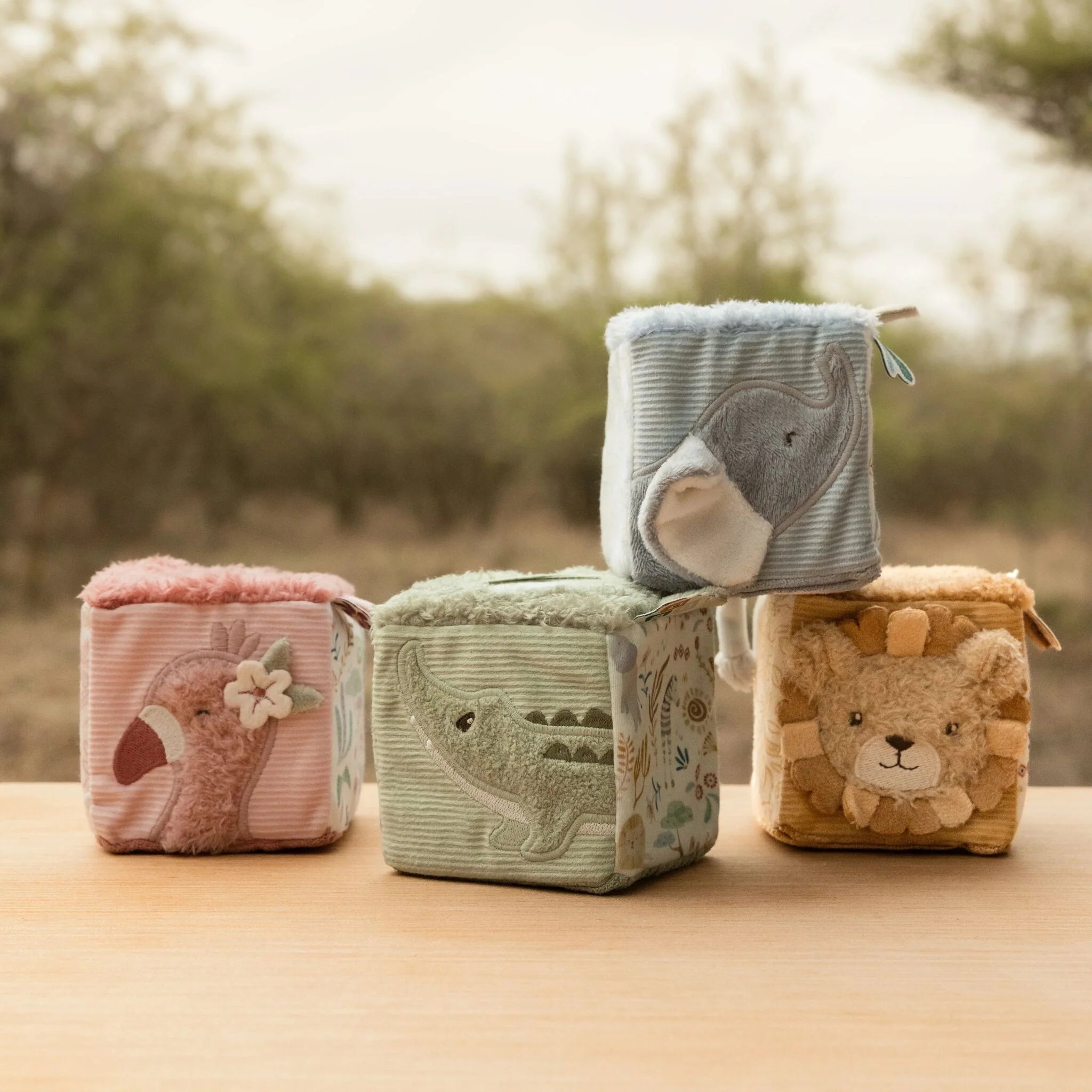Little Dutch Soft Block Set - Safari Friends