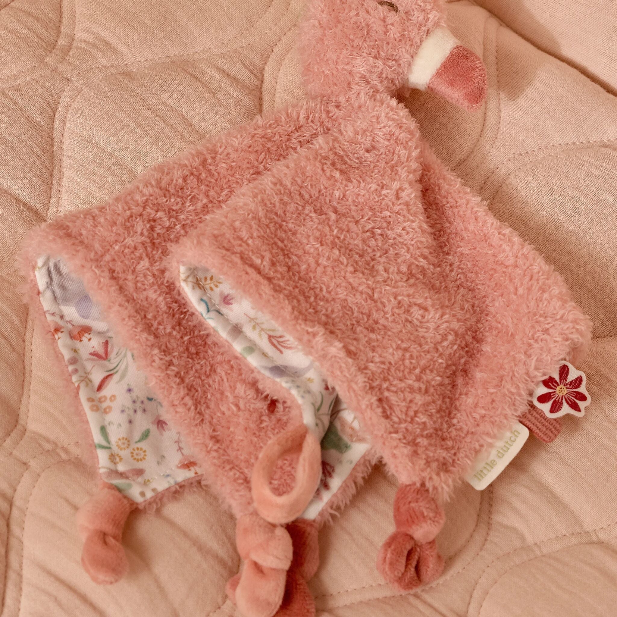Little Dutch Cuddle Cloth Flamingo- Safari Friends
