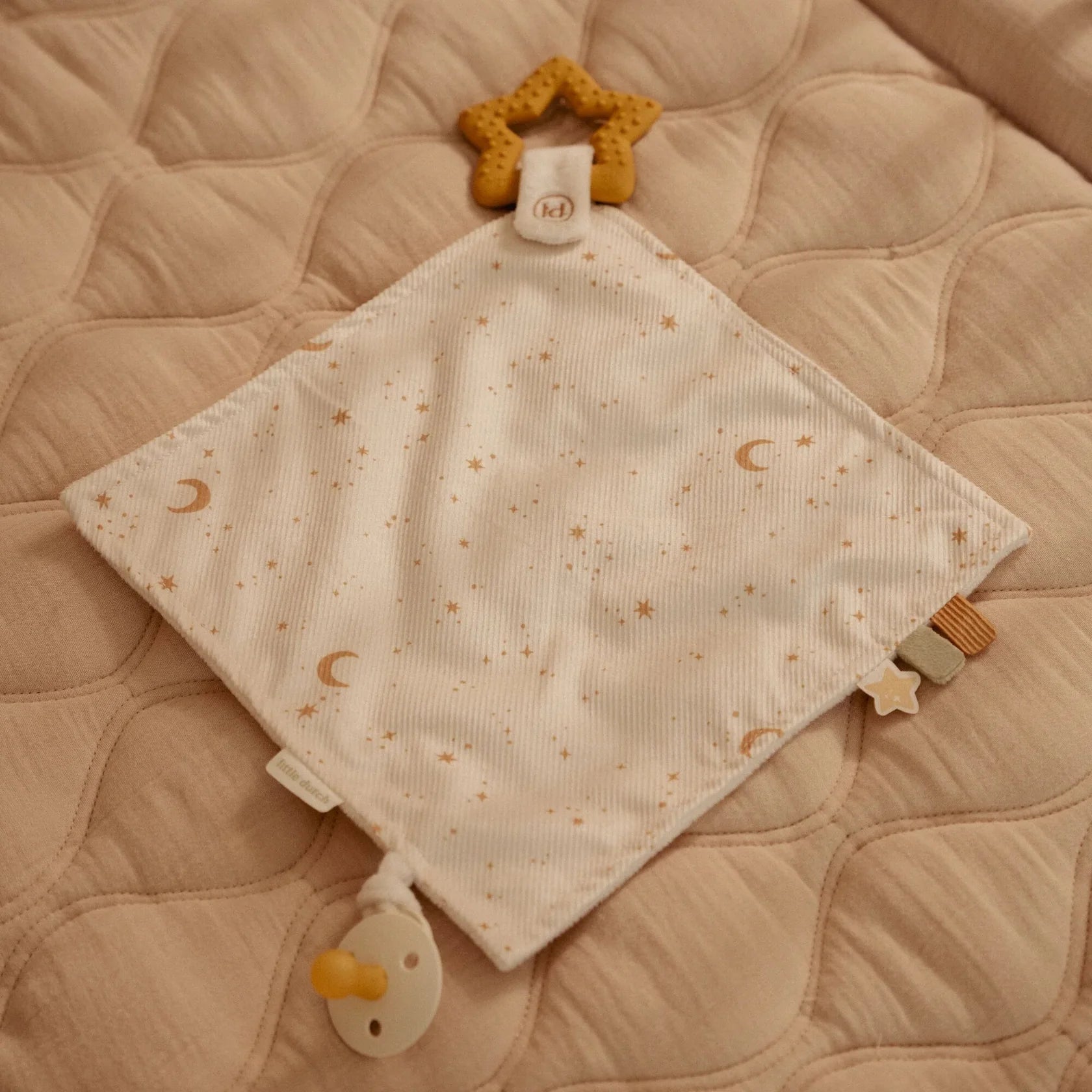 Little Dutch Cuddle Cloth - Baby Goose With Teething Ring 
