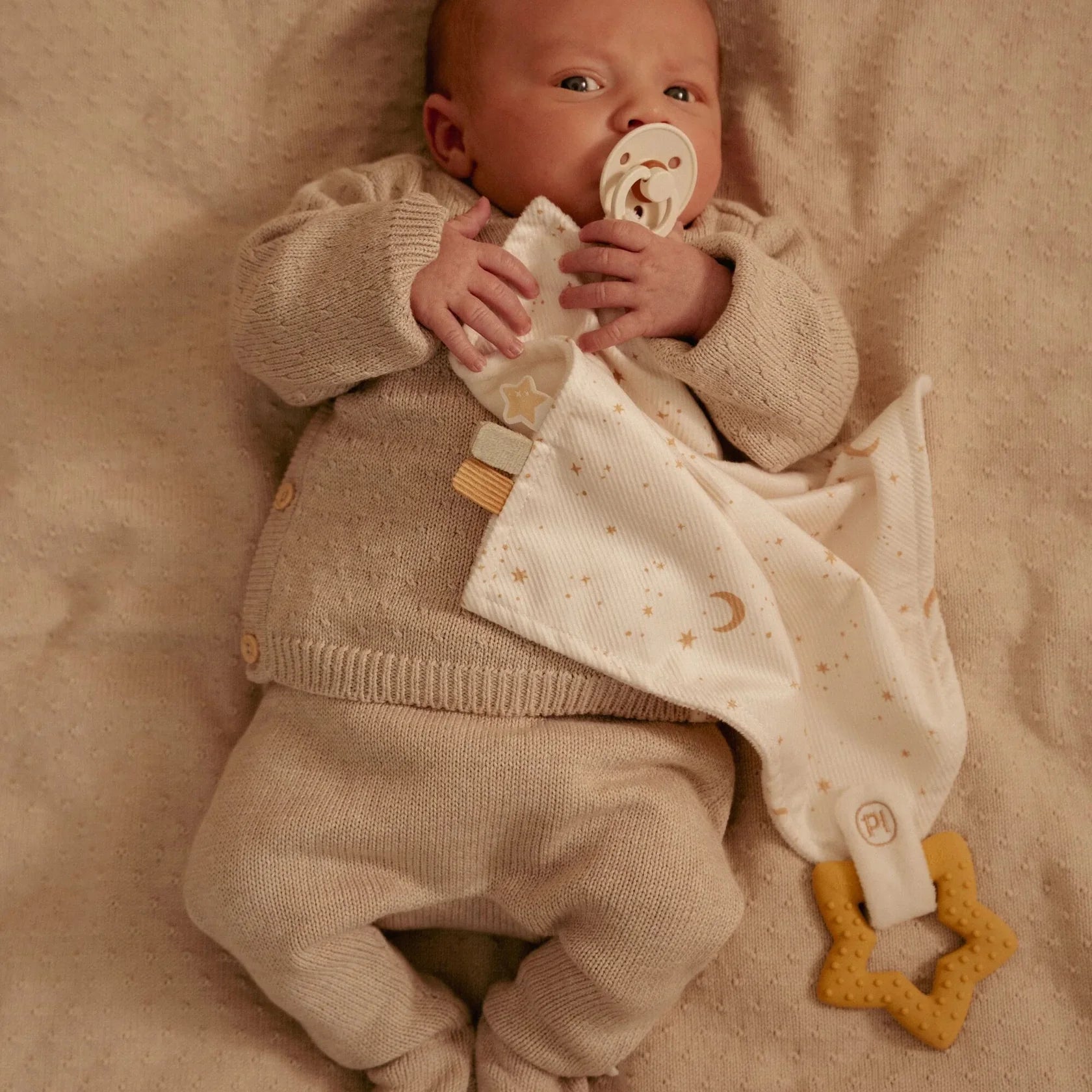 Little Dutch Cuddle Cloth - Baby Goose With Teething Ring 