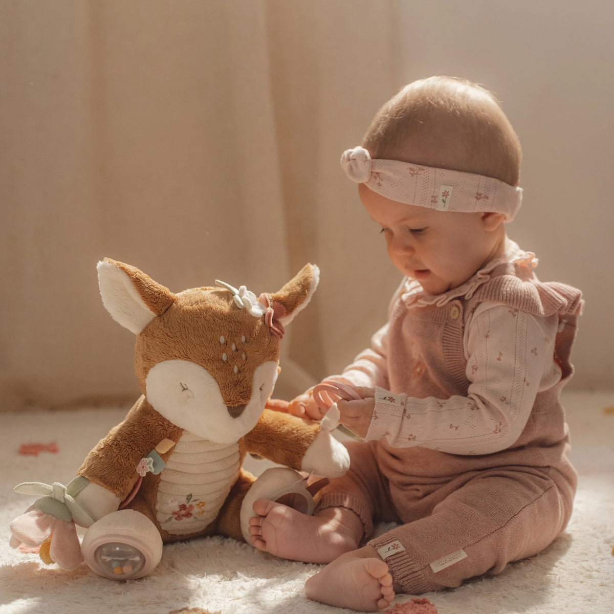 Little Dutch Soft Activity Deer Plush Toy - Fairy Garden