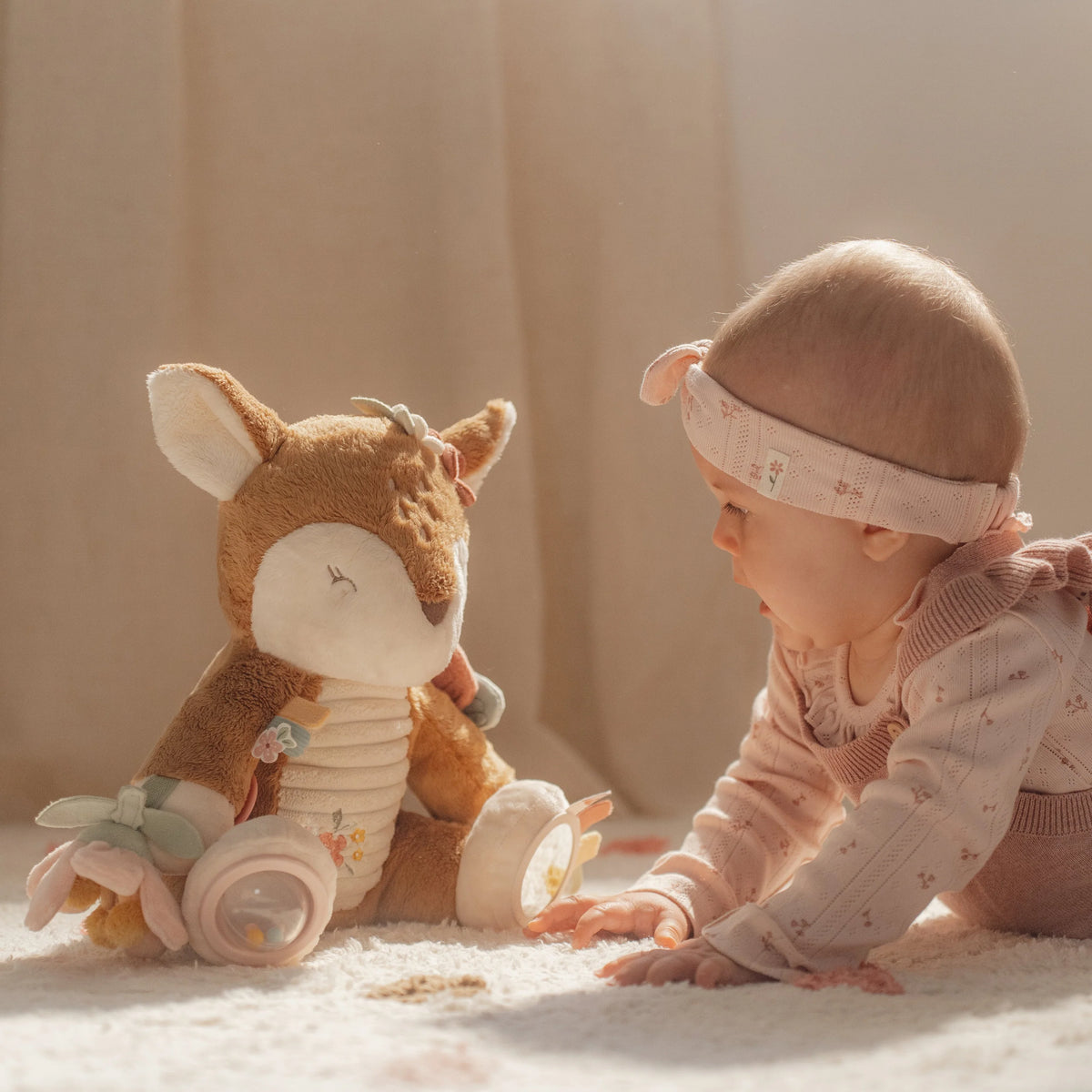Little Dutch Soft Activity Deer Plush Toy - Fairy Garden
