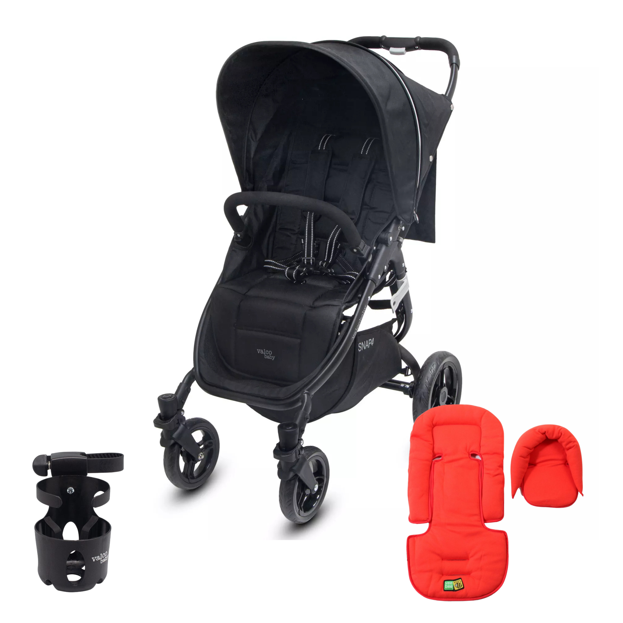 Valco baby SNAP 4 Strollers-Black Beauty ($50 Gift Pack) 
