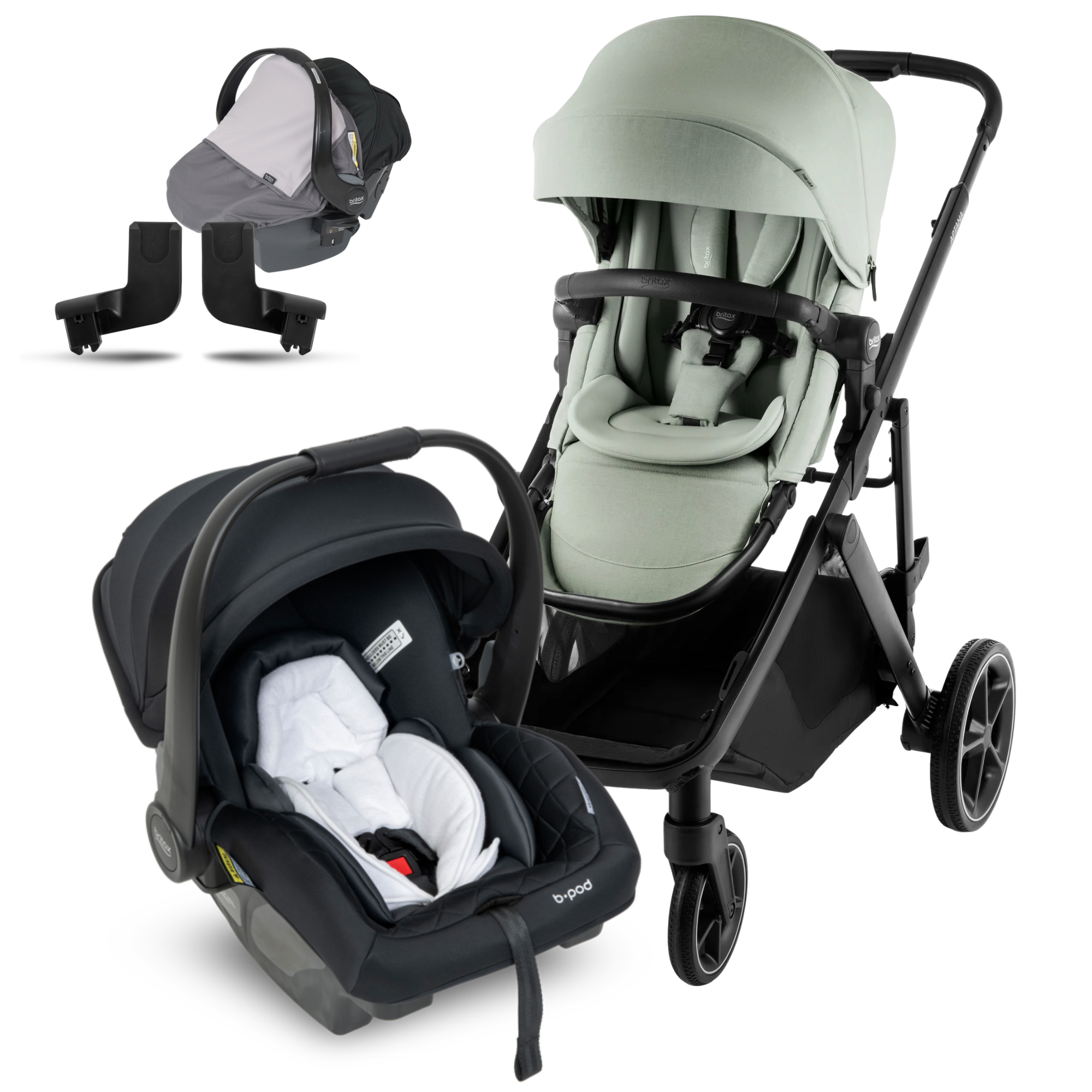 Britax Aptana Stadiam Stroller With BPod  ( GIFTS Worth $89.90) 