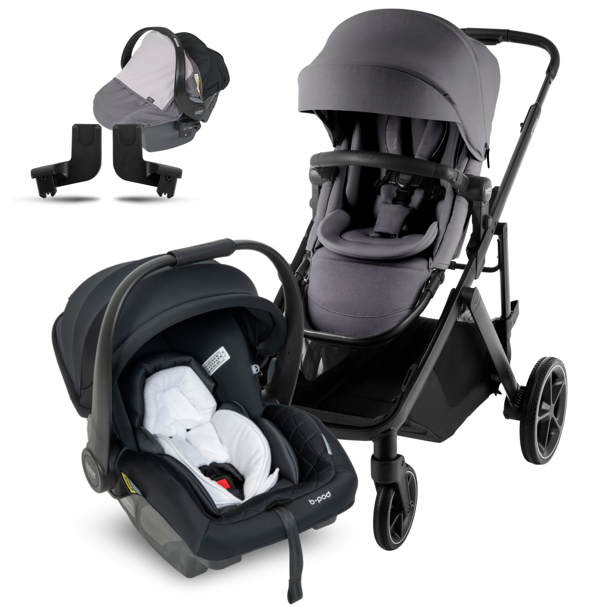 Britax Aptana Stadiam Stroller With BPod  ( GIFTS Worth $89.90) 