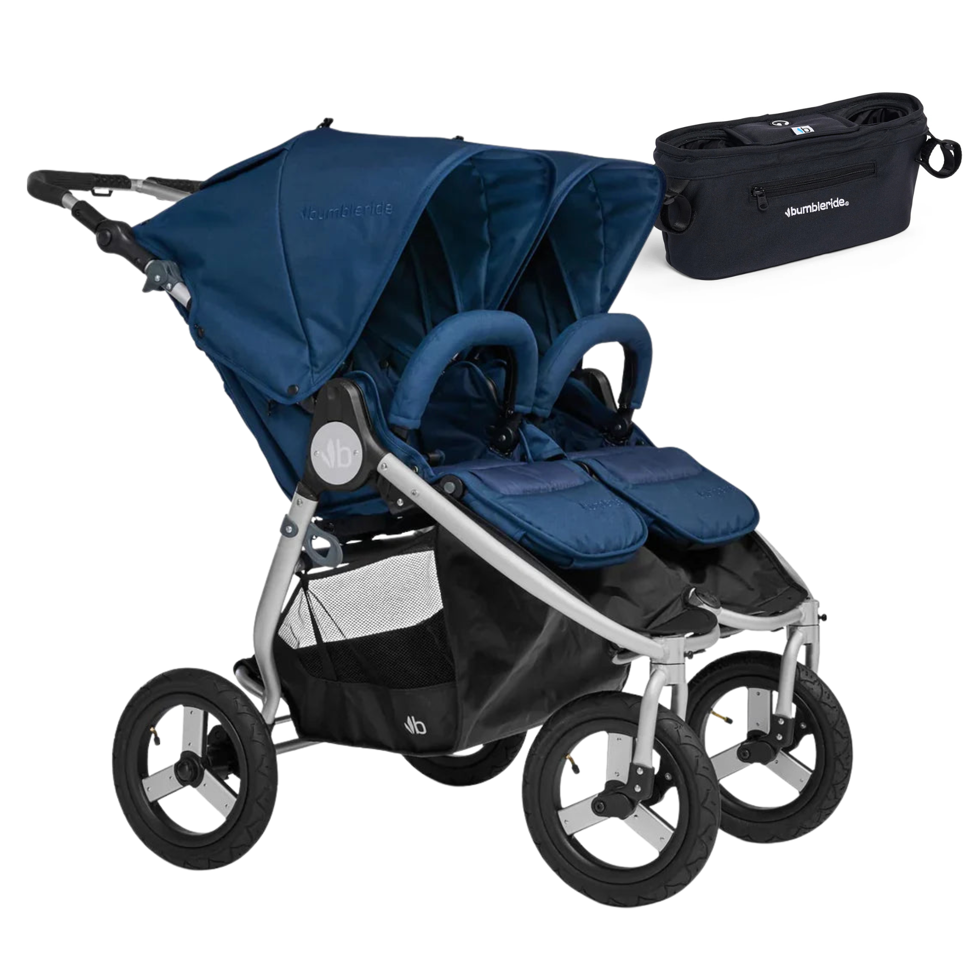 Bumbleride Indie Twin / Double Stroller Maritime | FREE Parent Pack RRP $79.95