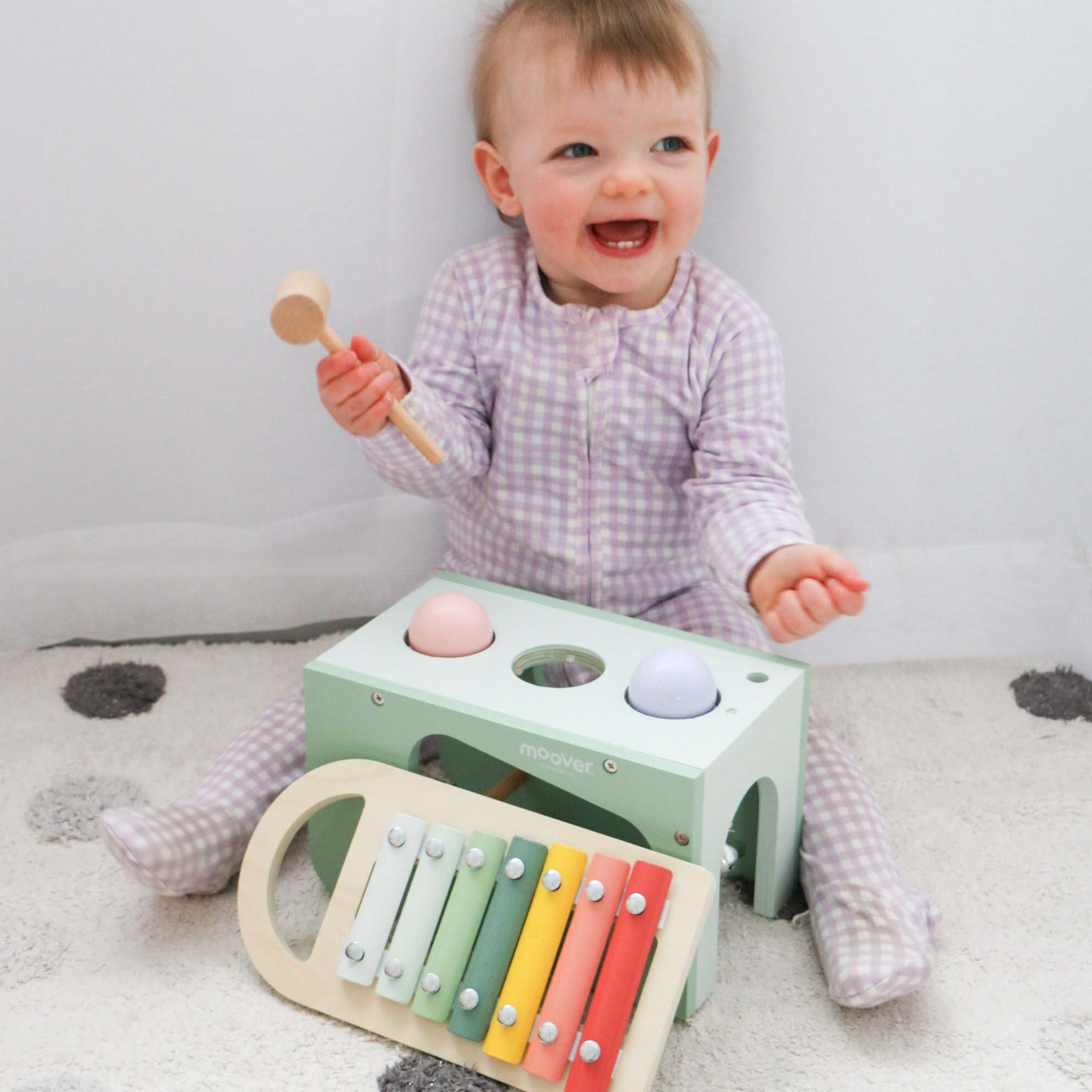Moover Musical Tap Tap Green - Tiny Tots Baby Store 