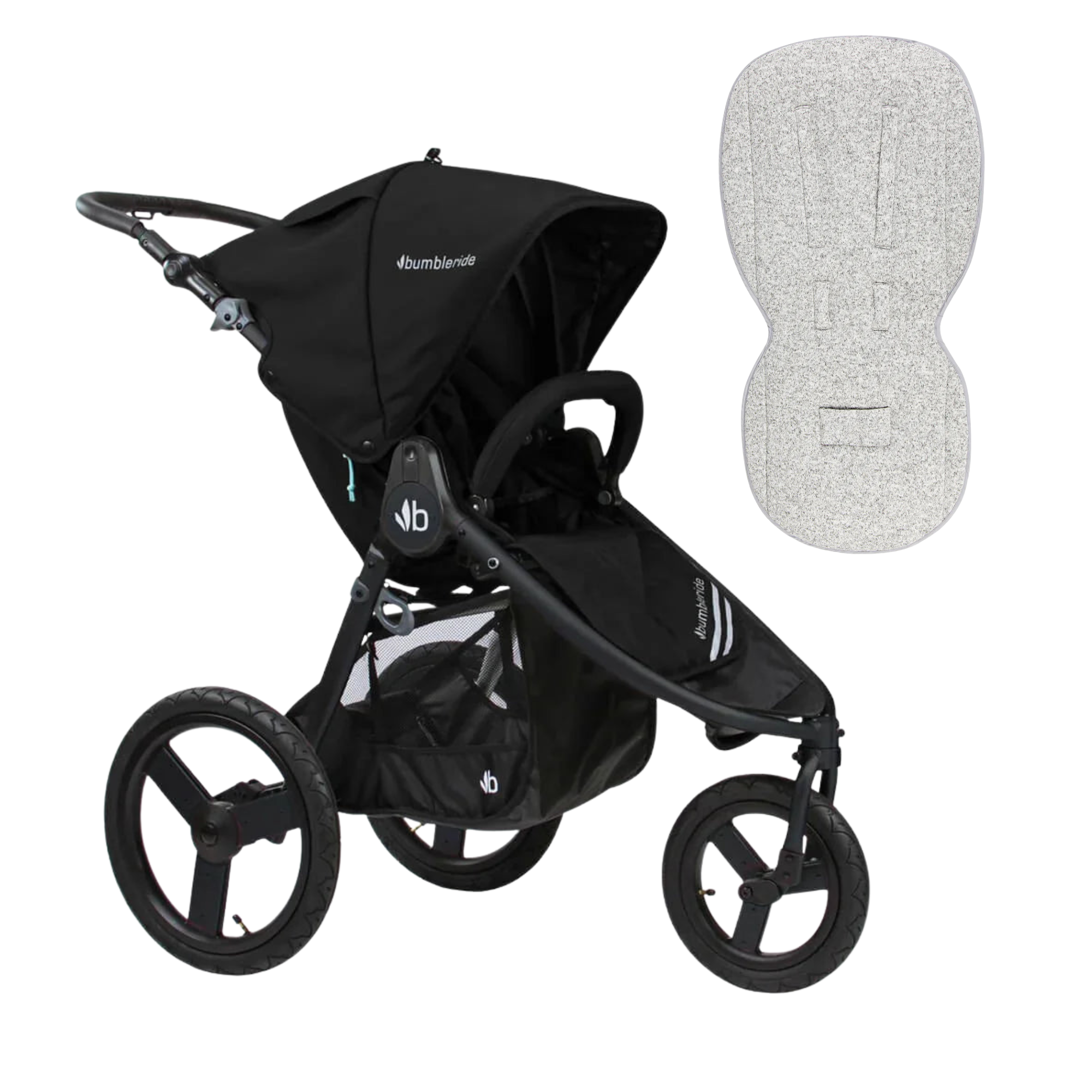 Bumbleride Speed Stroller BLACK  | FREE Jersey Liner