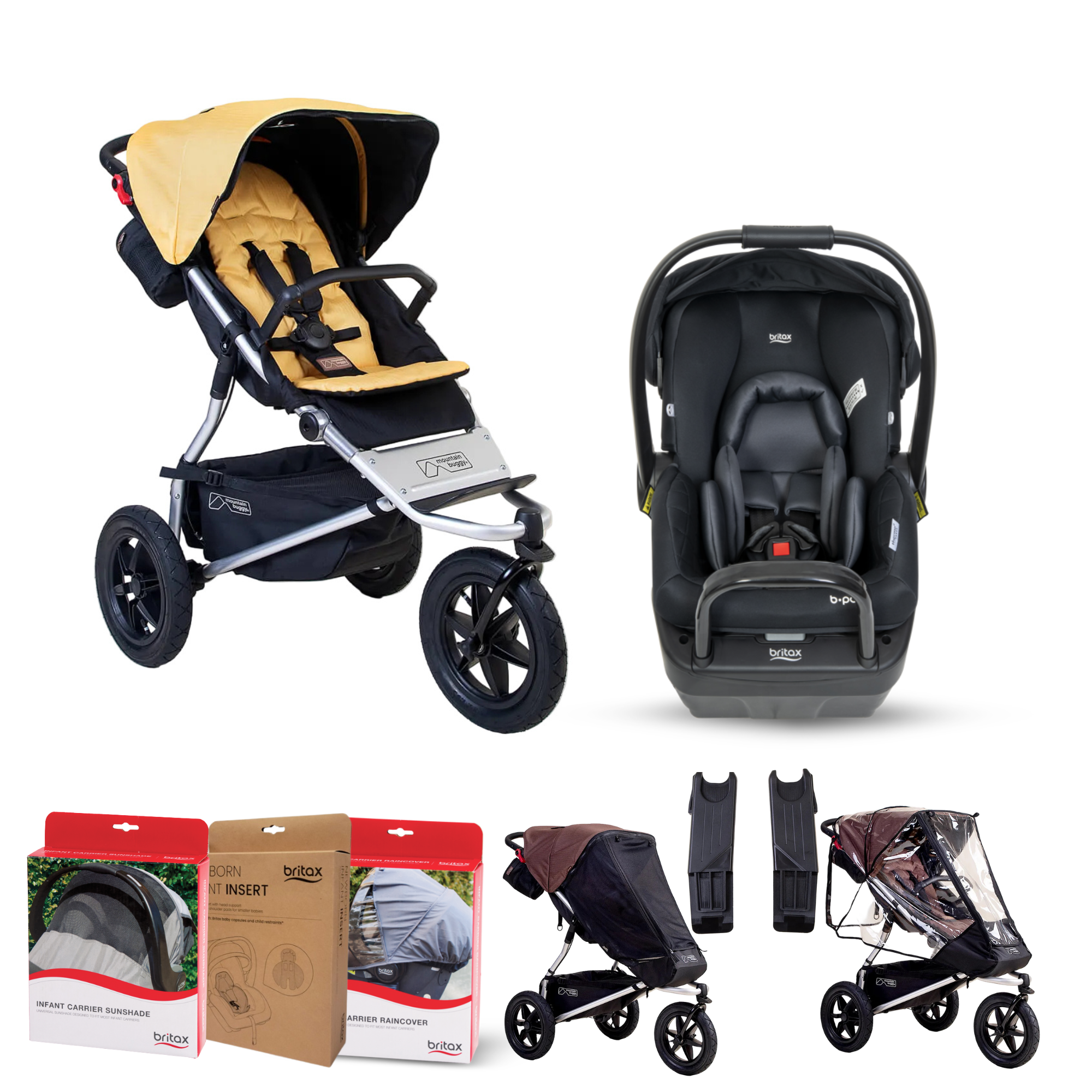 Mountain Buggy urban jungle™ Travel System BPOD LBW Bundle 8PC