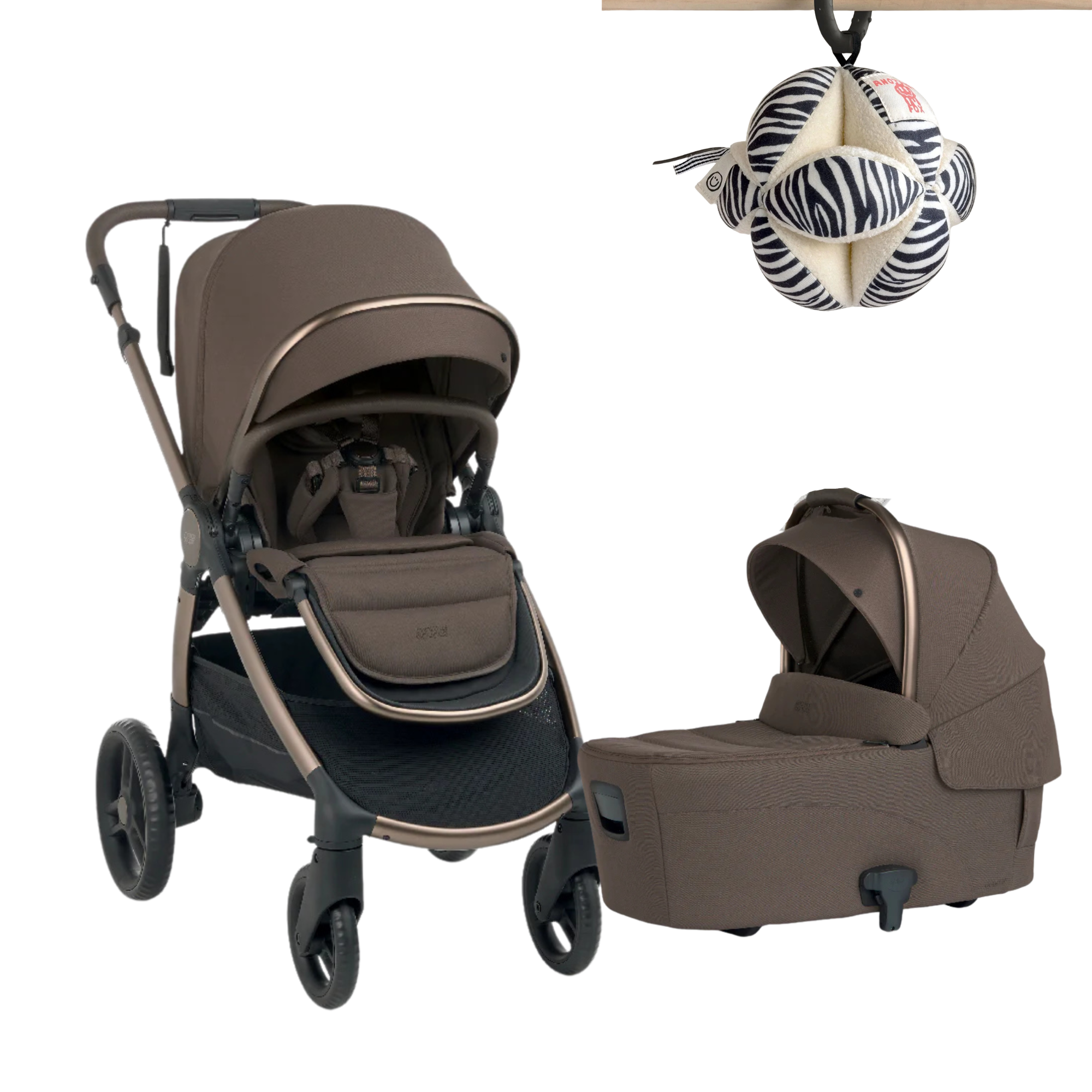 Mamas & Papas Ocarro2 All -Terrain Pram Bundle - Crema Bonus Gift