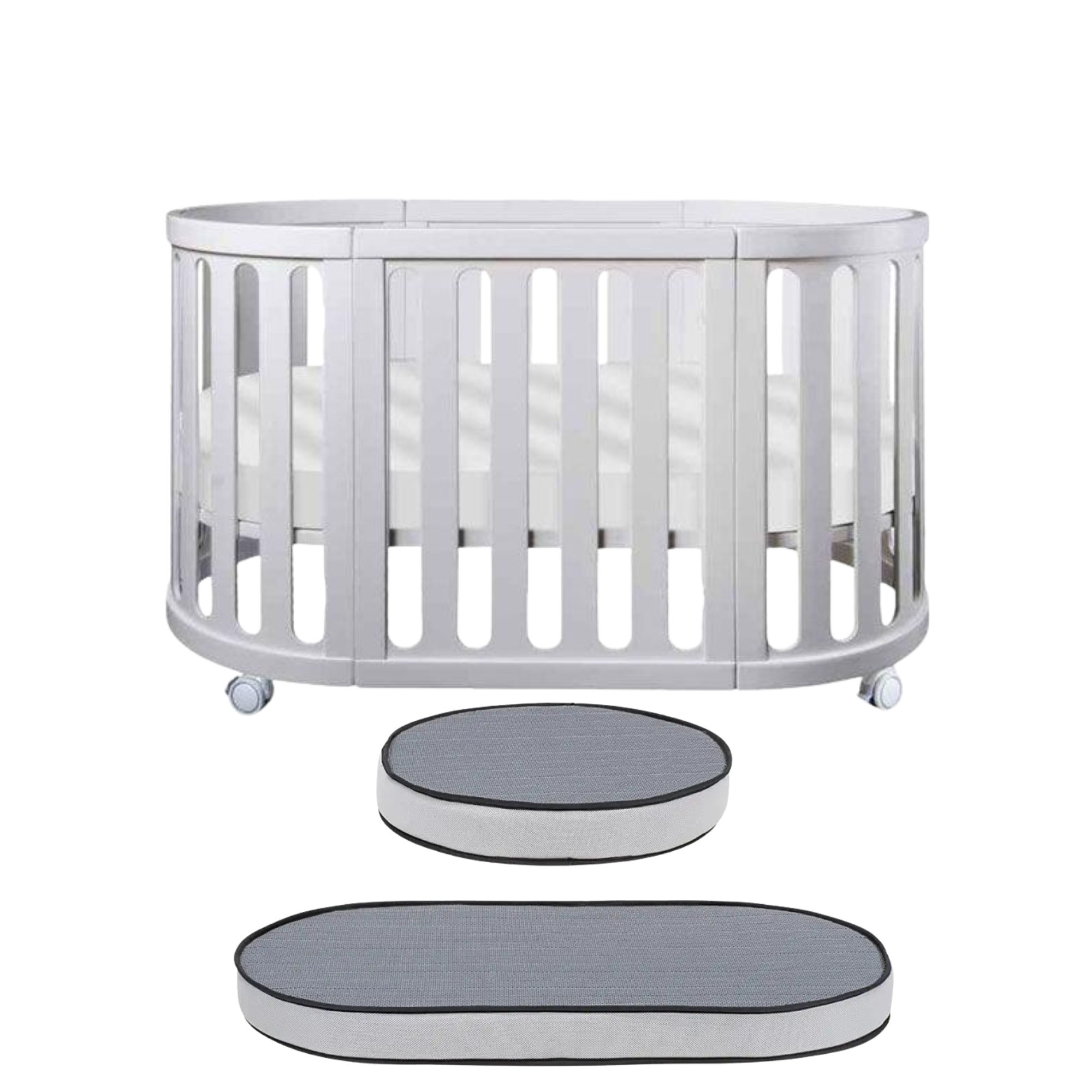 Cocoon NEST 4in1 Cot and mattress Set - WHITE 