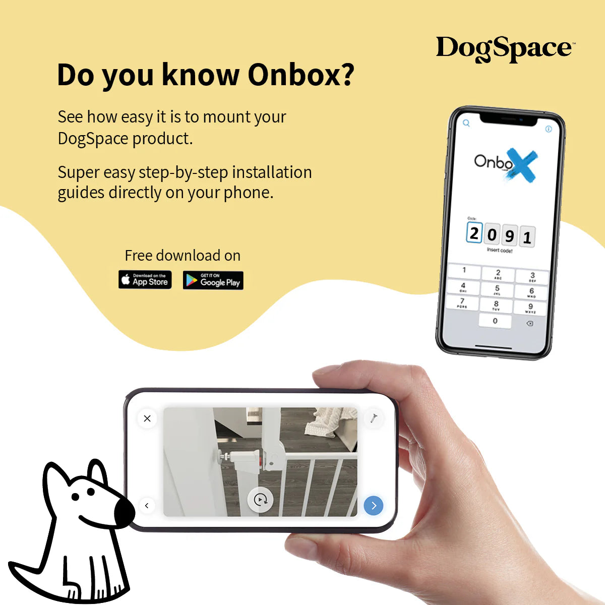 DogSpace Bonnie Gate WHITE