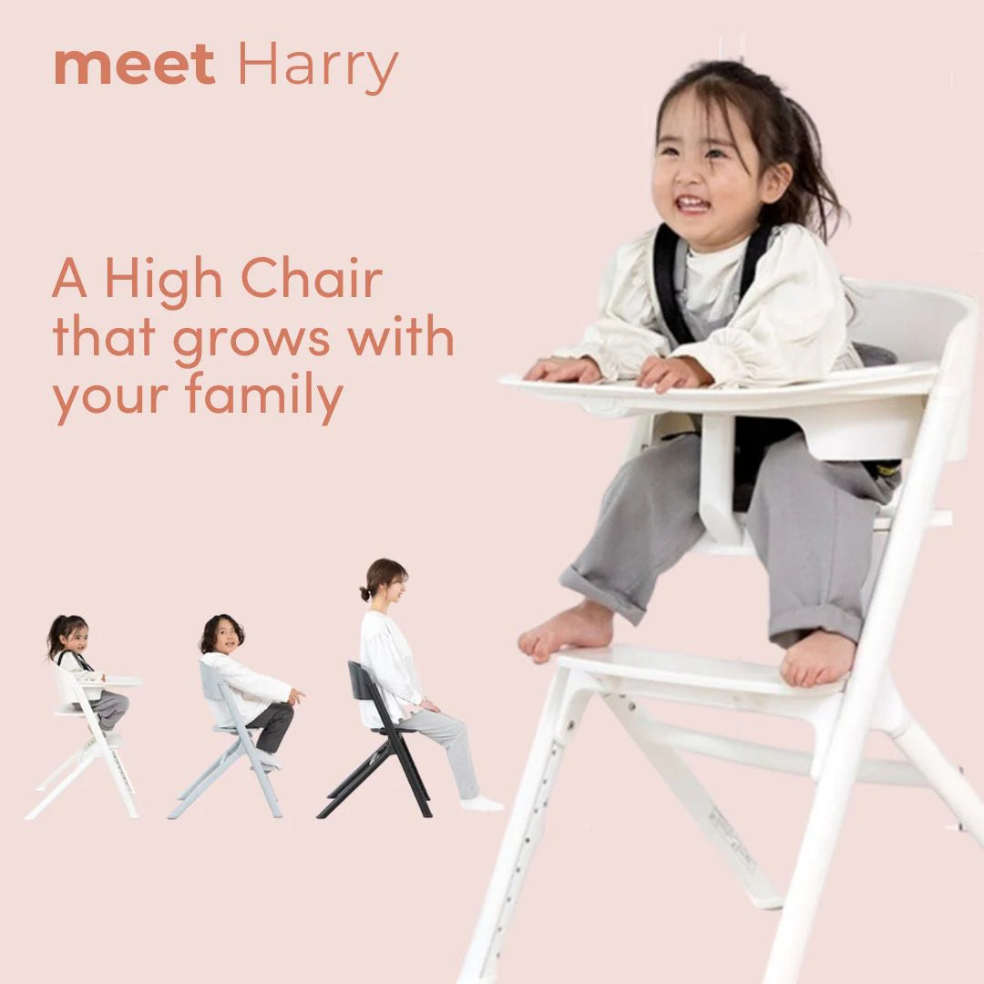 Babystudio Harry Adjustable 3-in-1 Highchair - White 