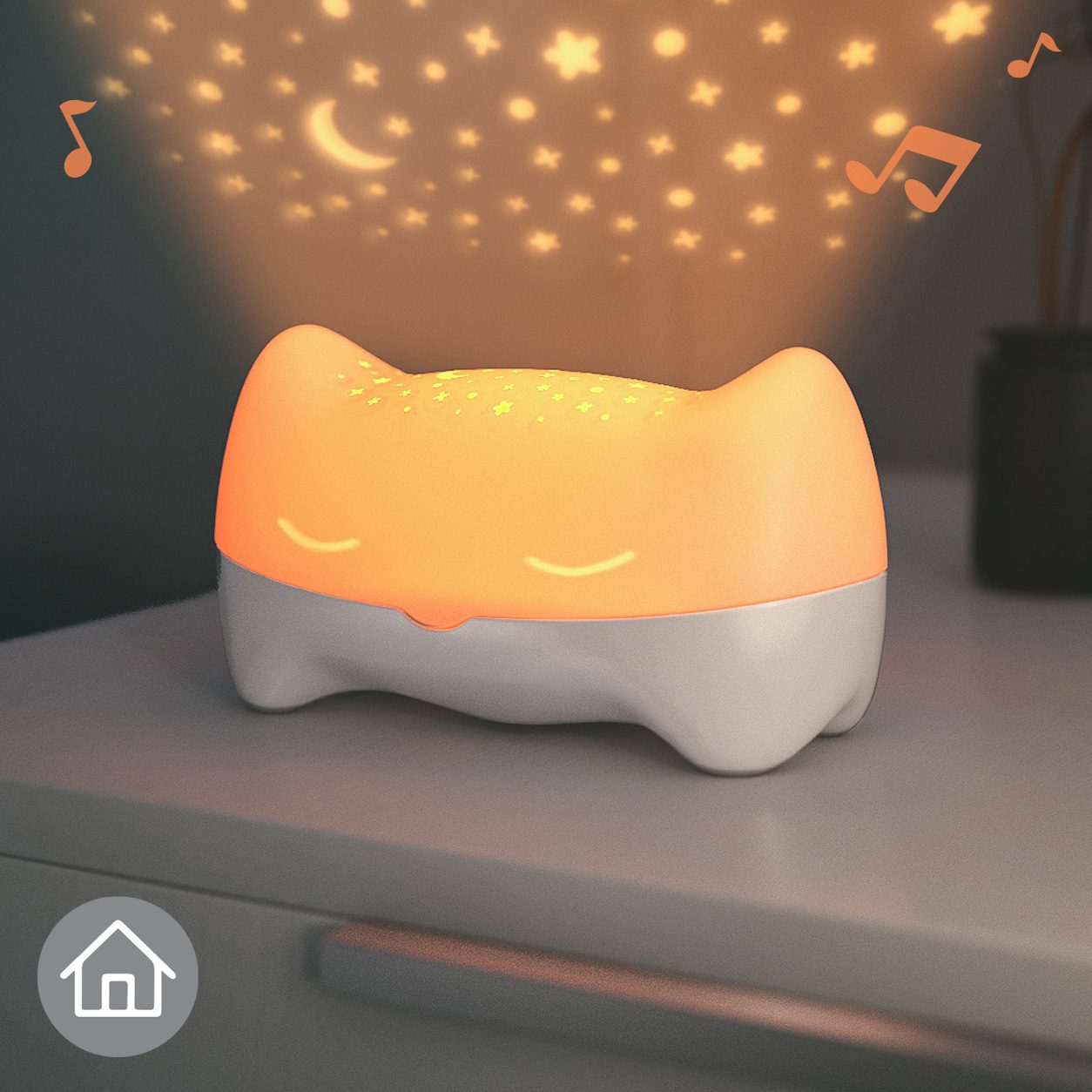 BenBat Hooty 3 in 1 Projector & Soother Baby Sleep Night Light 