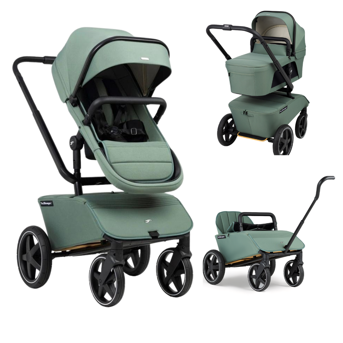 The Jiffle 2  DUO Stroller and wagon 6 in 1 combination - Tiny Tots Baby Store 