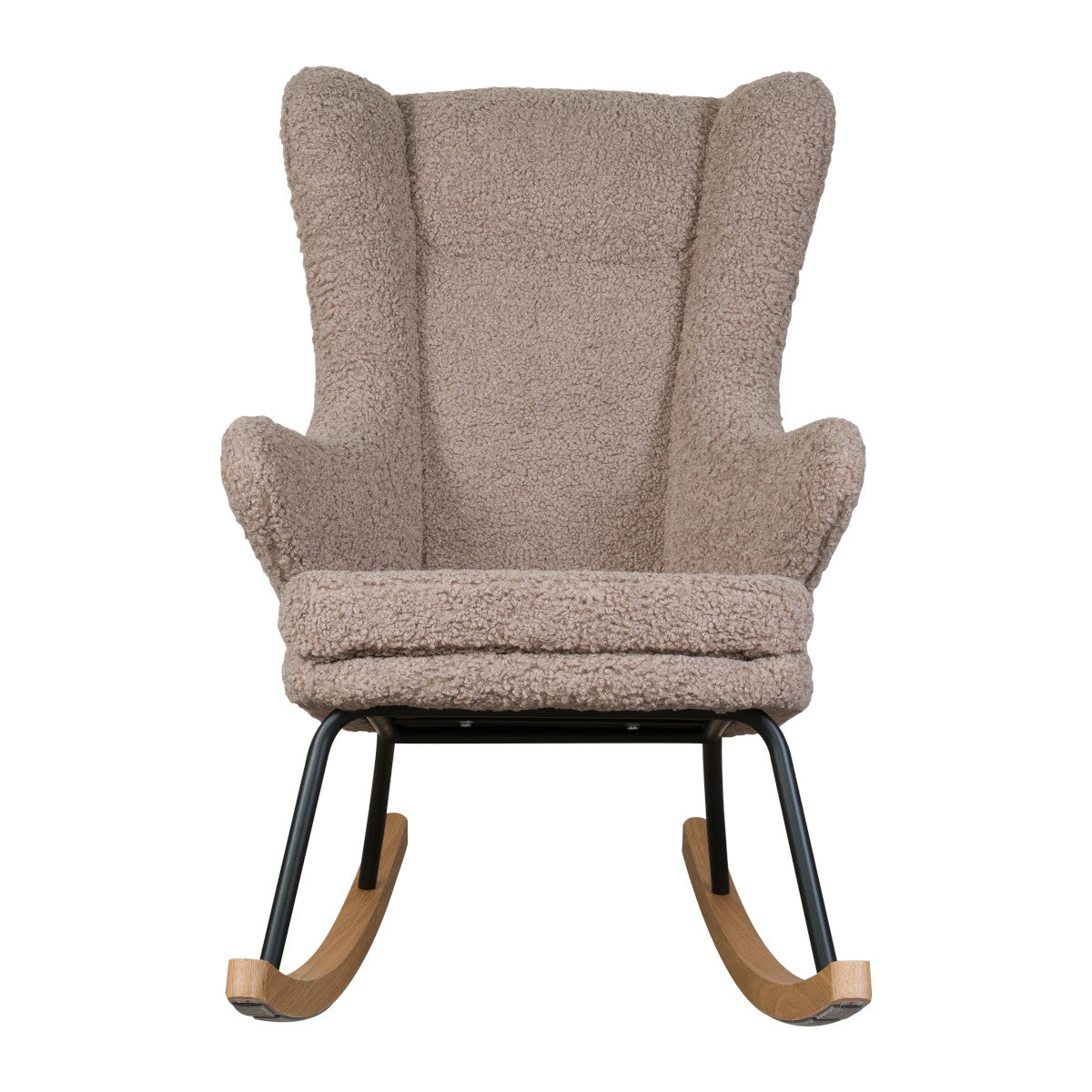 Quax Rocking Nursing Chair – Stone NEW textured fabric - Tiny Tots Baby Store 