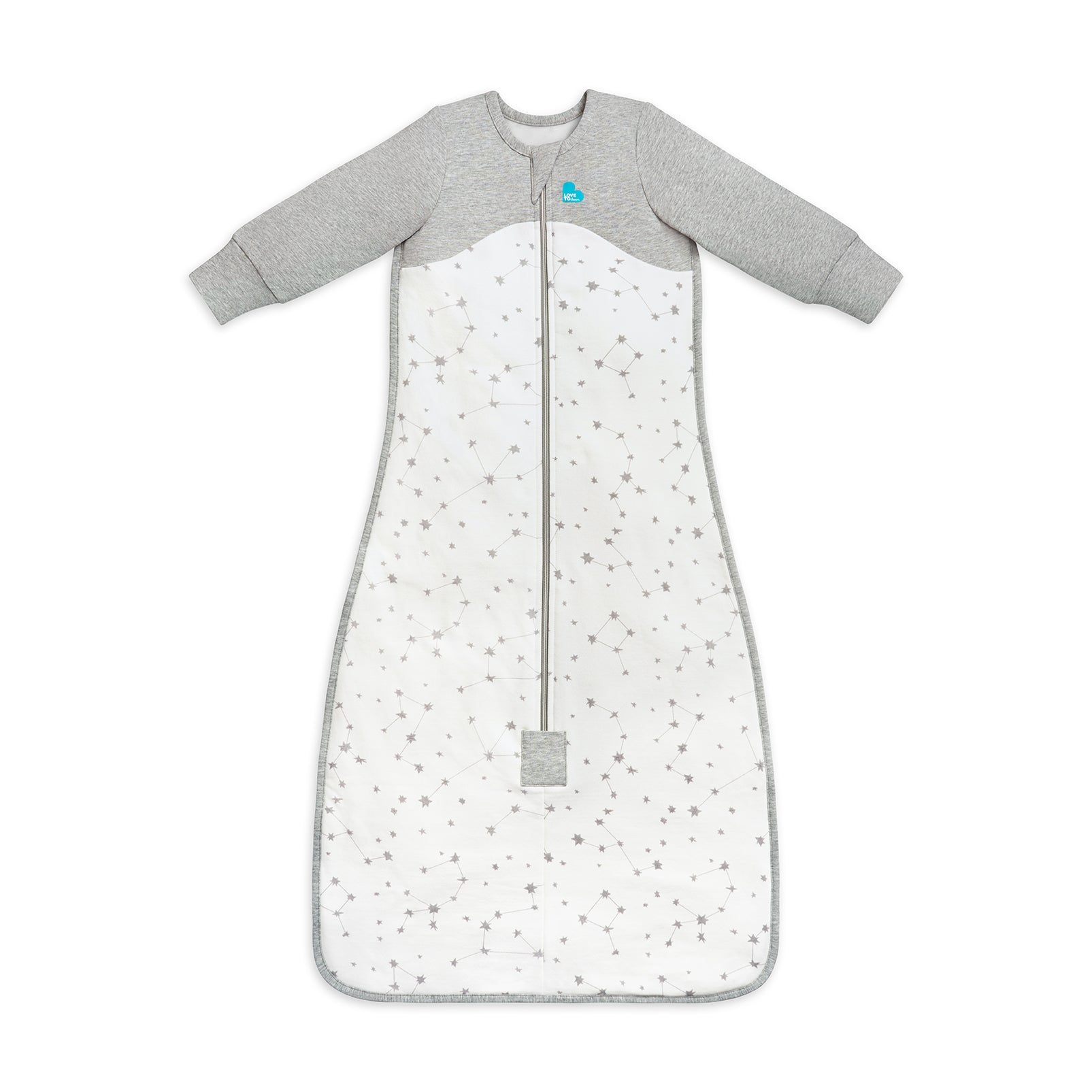 Sleep Bag Long Sleeve 1 TOG  Stellar White Size 0-1 (Stage 3) - Tiny Tots Baby Store 