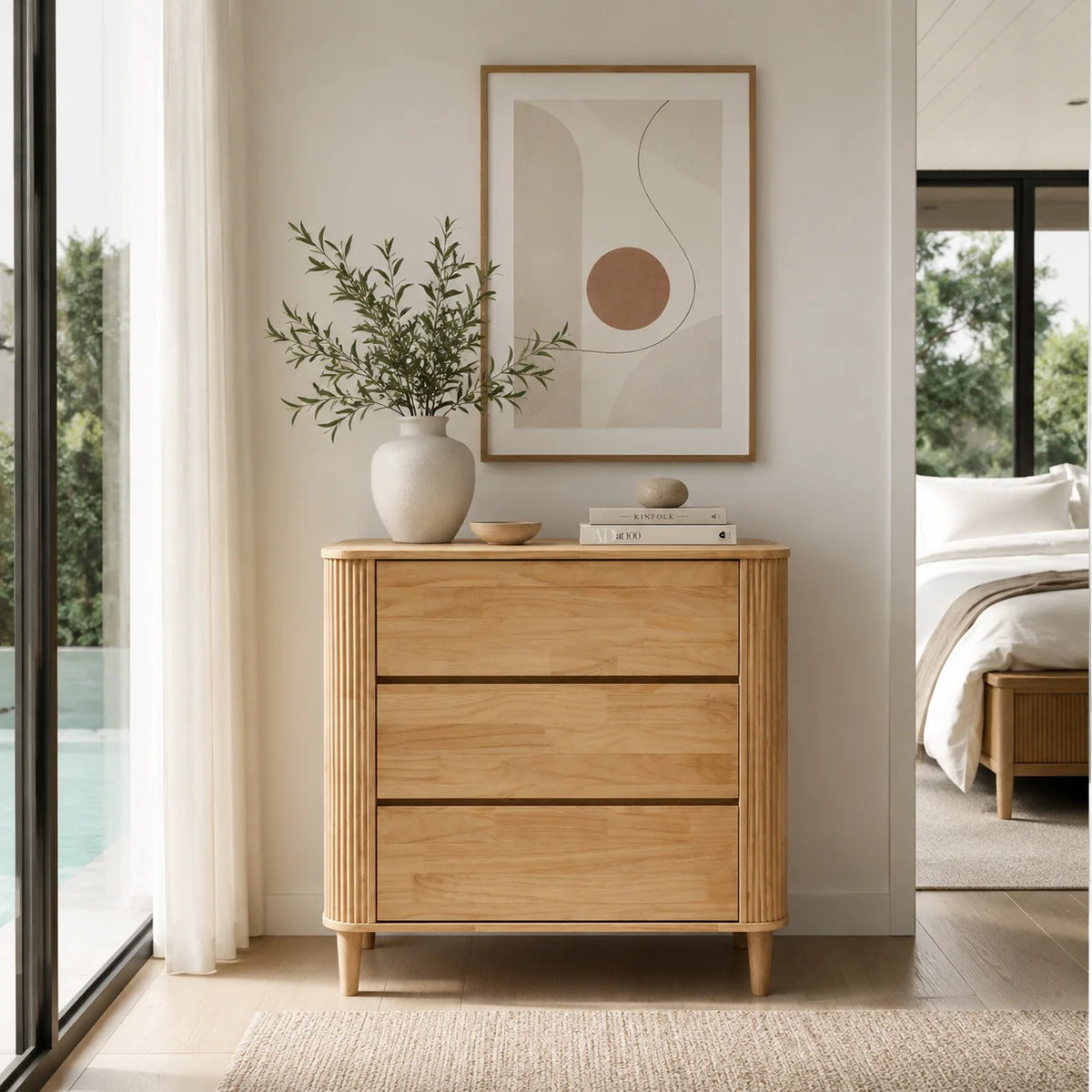 Cocoon Scandi 3-Drawer Dresser Sandstone