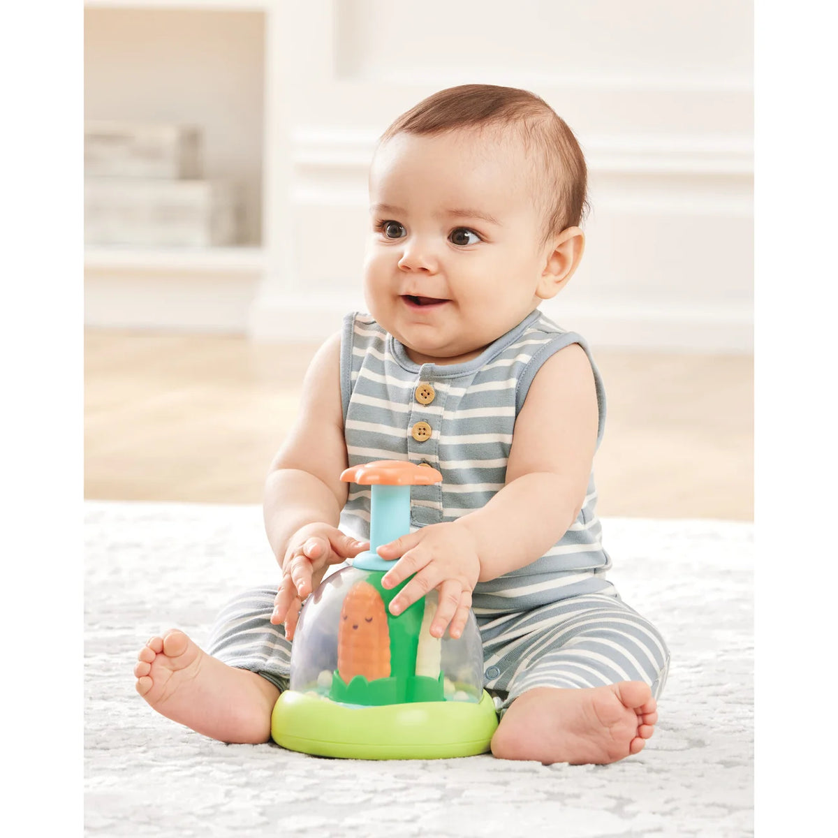 Skip Hop Farmstand Push & Spin Baby Toy