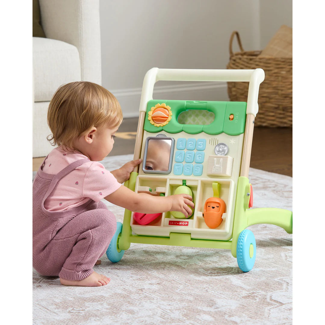 SKIP HOP FARMSTAND GROW ALONG 5-IN-1 ACTIVITY WALKER 