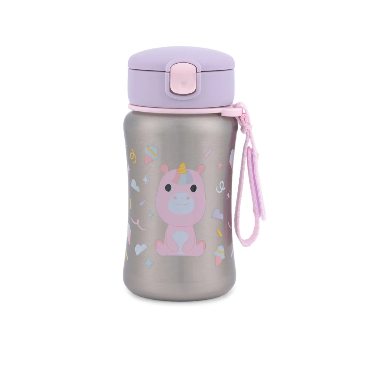 Skip Hop Besties Squad Stainless Steel Straw Bottle - Unicorn