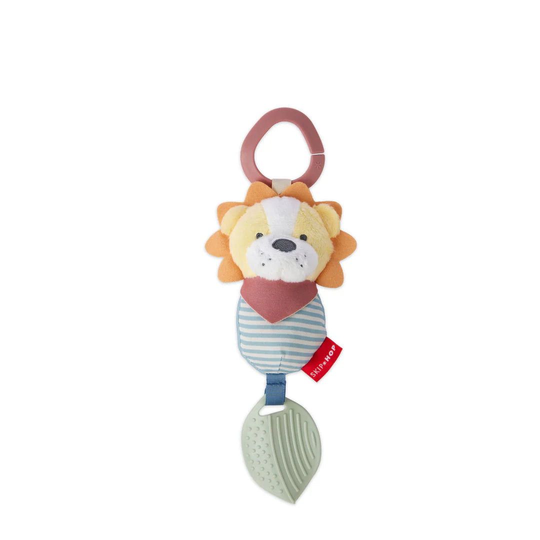 SKIP HOP BANDANA BUDDIES CHIME & TEETHE TOY - LION 