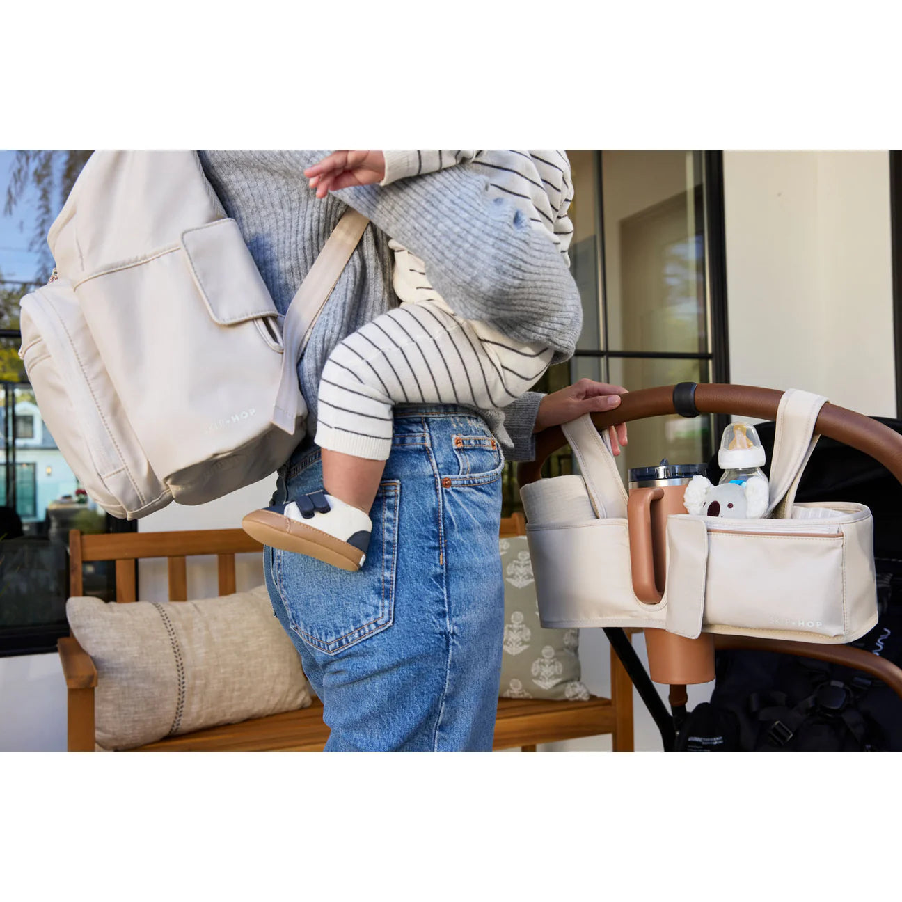 Skip Hop Ultimate Stroller Organiser - Oat 