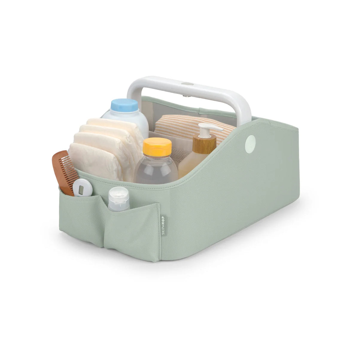 Skip Hop Nursery Style Light Up Diaper Caddy - Sage