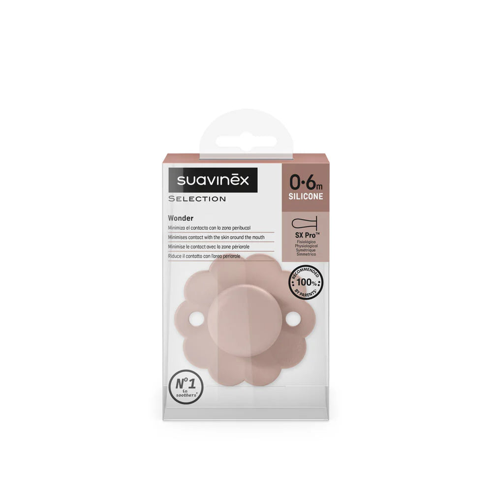 Suavinex Wonder SX Pro Soother 0-6 Months - Pale Mauve