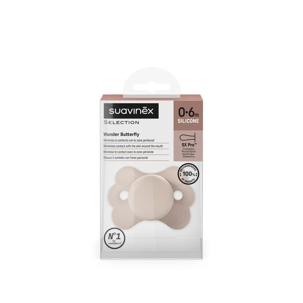 Suavinex Wonderland Butterfly SX Pro Soother 0-6 Months - PINK