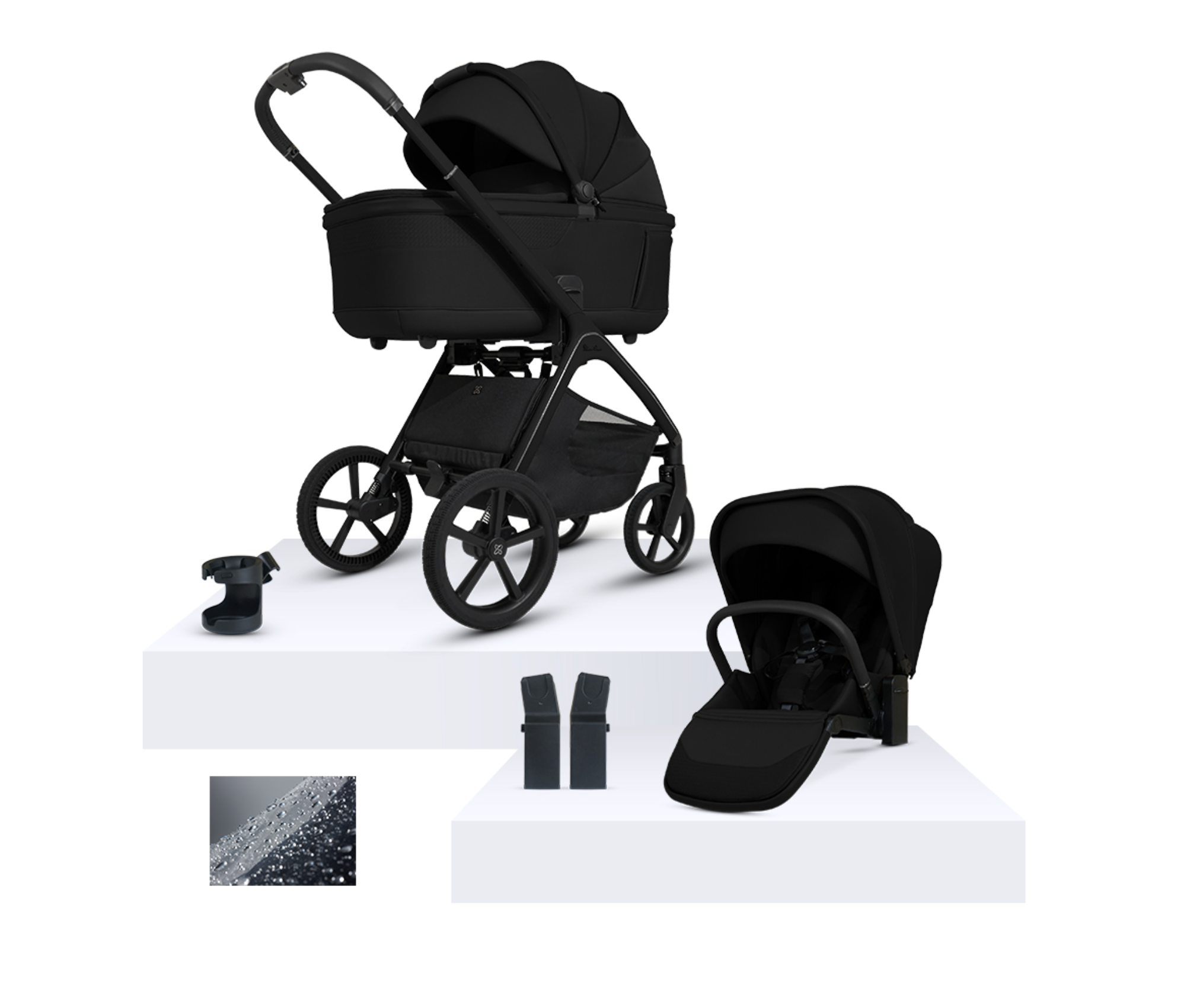 Silvercross Cove Onyx with Carrycot (6 Piece) | ETA June 