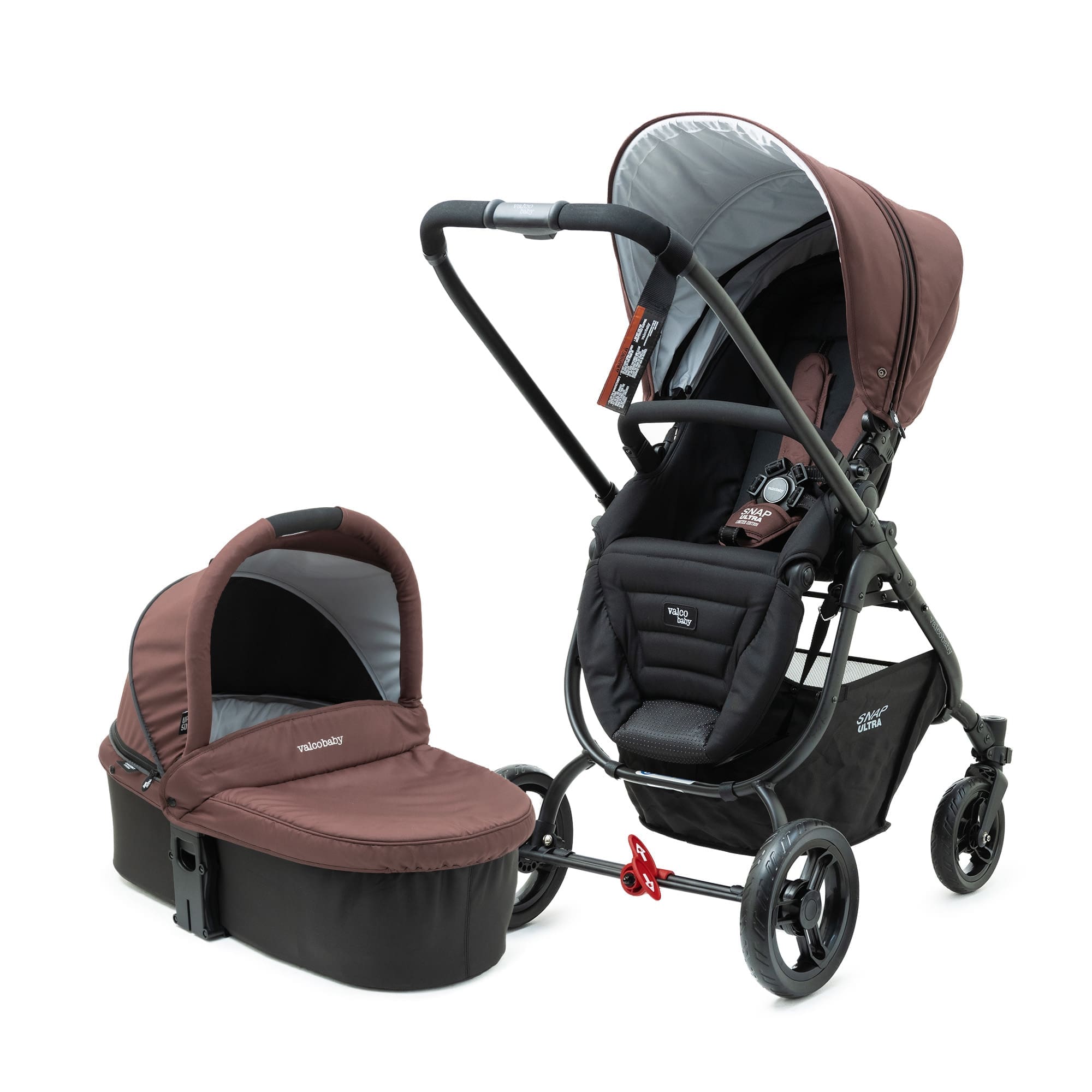 Valcobaby Snap Ultra P + Bassinet Bundle- COCOA