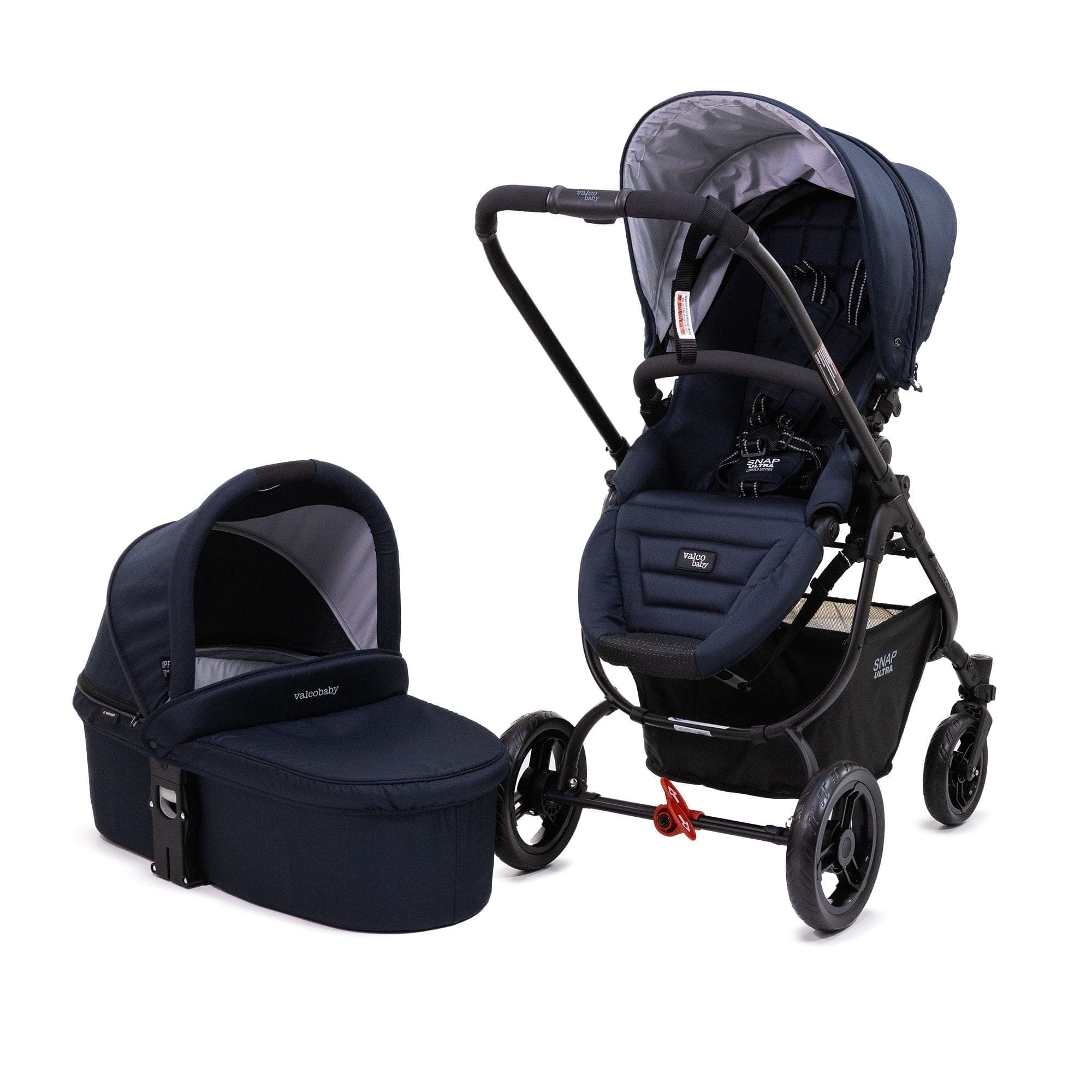 Valcobaby Snap Ultra P + Bassinet Bundle- NAVY