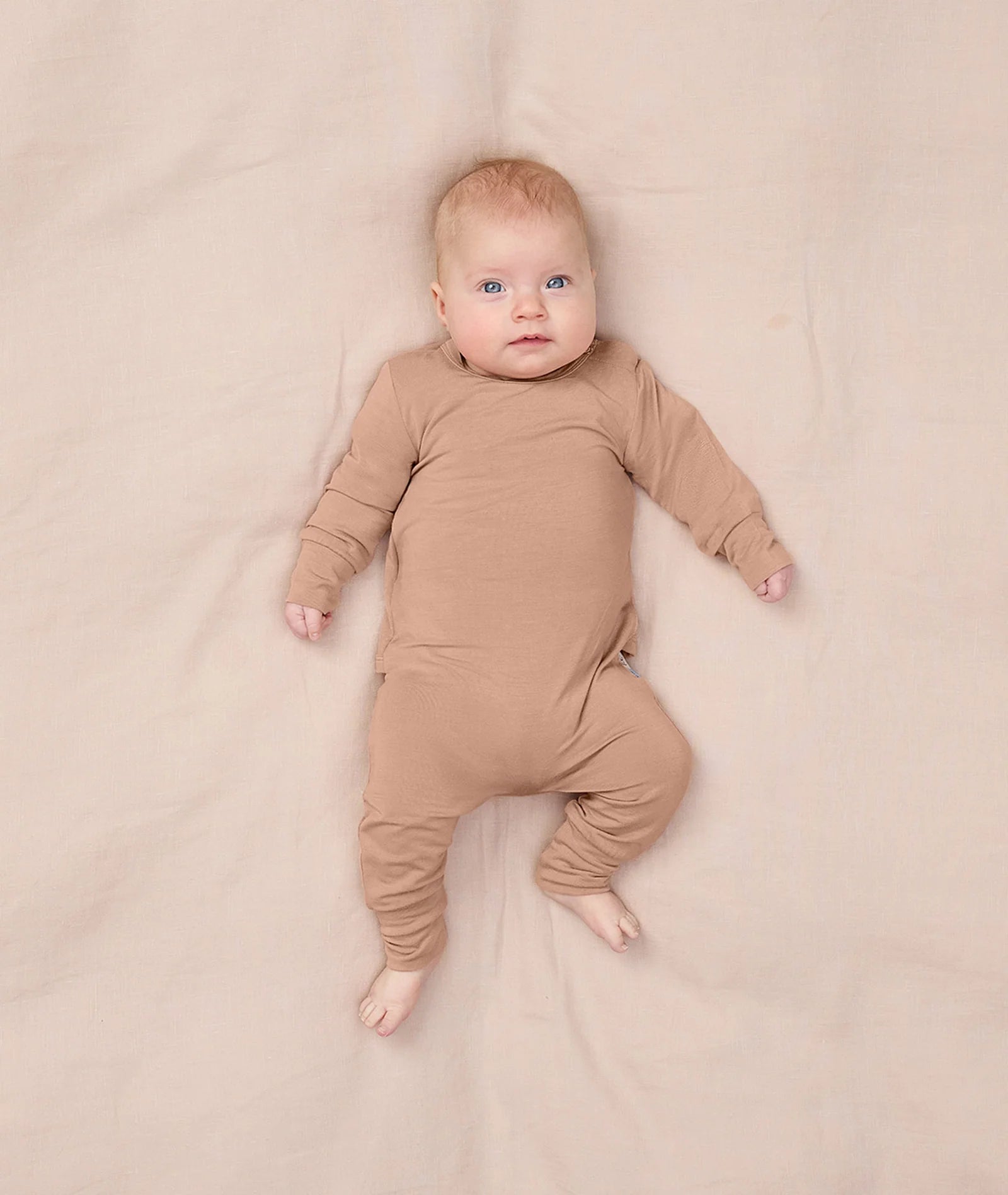 Ergopouch Stretch Base Long Sleeve Layer -0.2TOG Biscuit - Tiny Tots Baby Store 