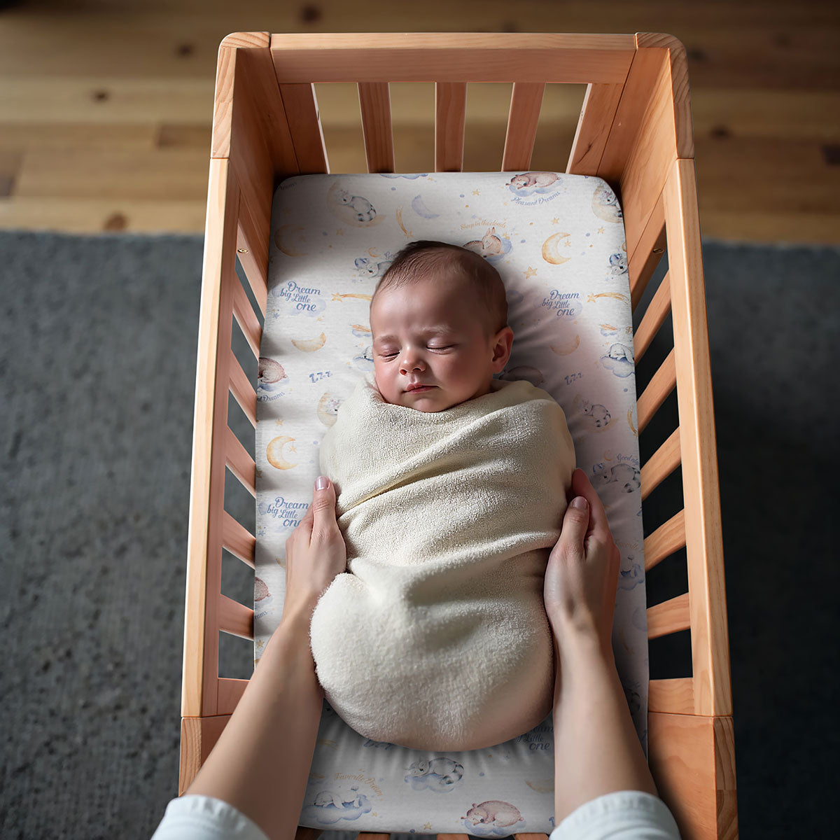 Cocoon Bassinet Fitted Sheet – Slumber Party - Tiny Tots Baby Store 