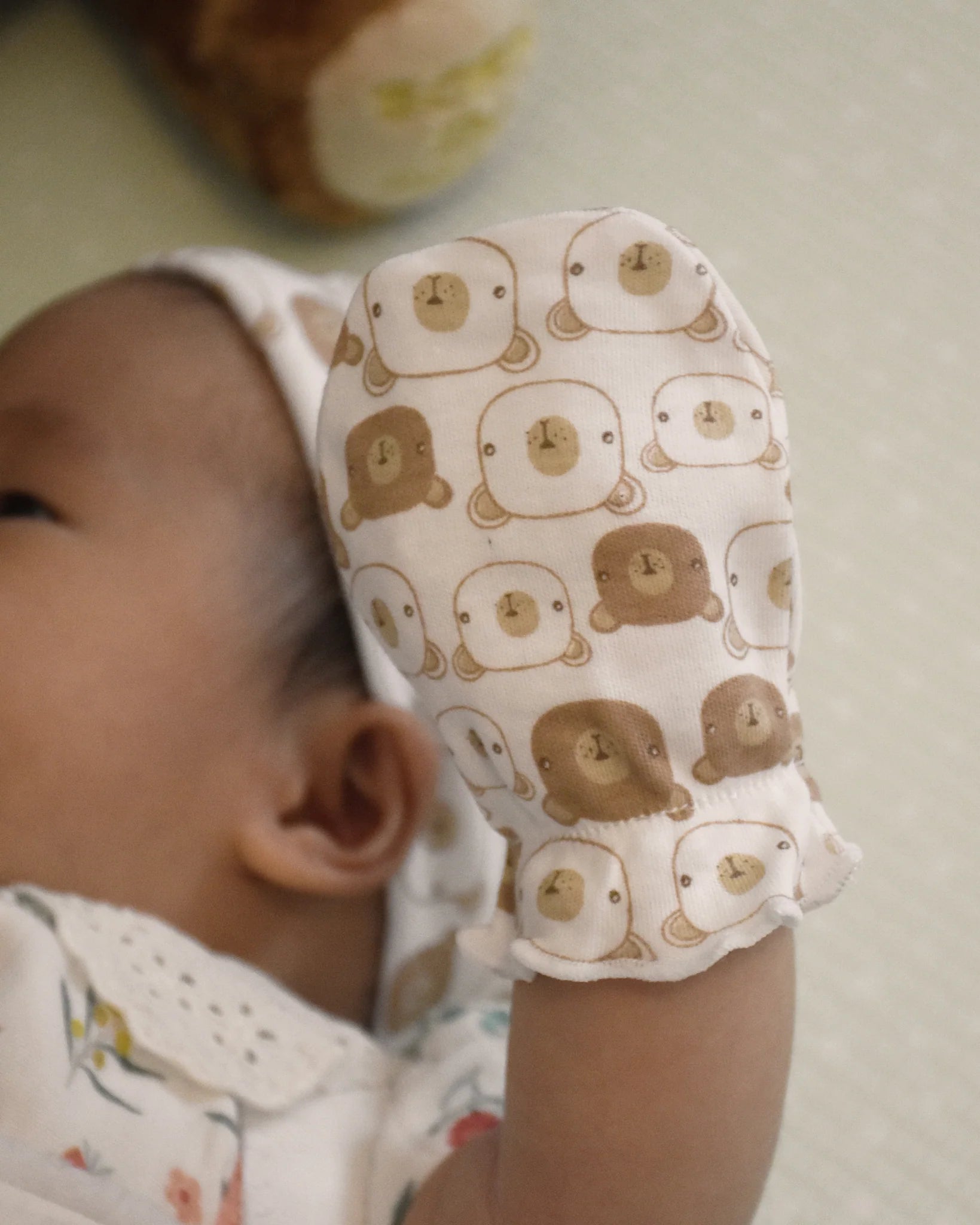 Playette 3 Pack Newborn Bear Mittens