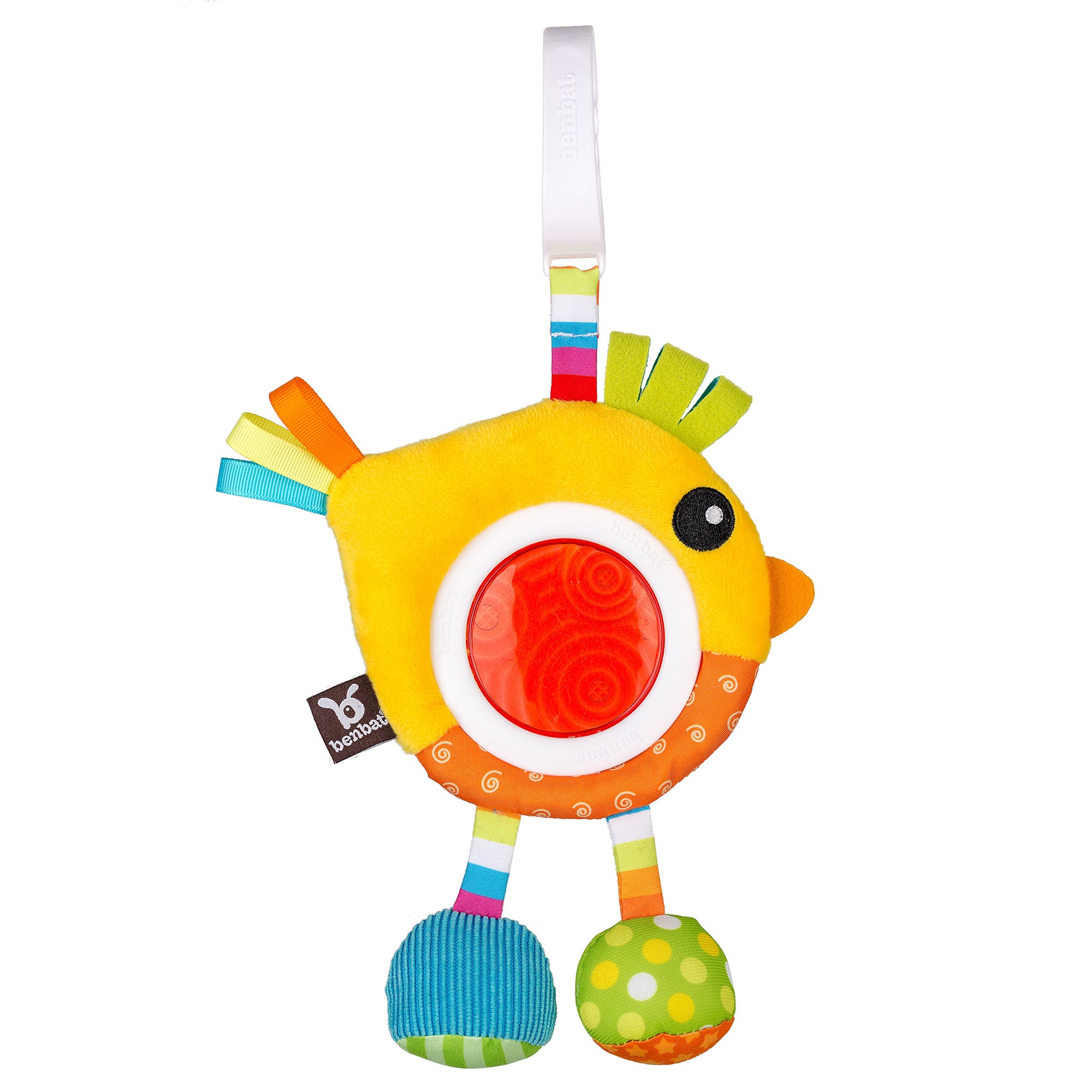 BenBat Dazzle Friends Travel Rattle Bird 
