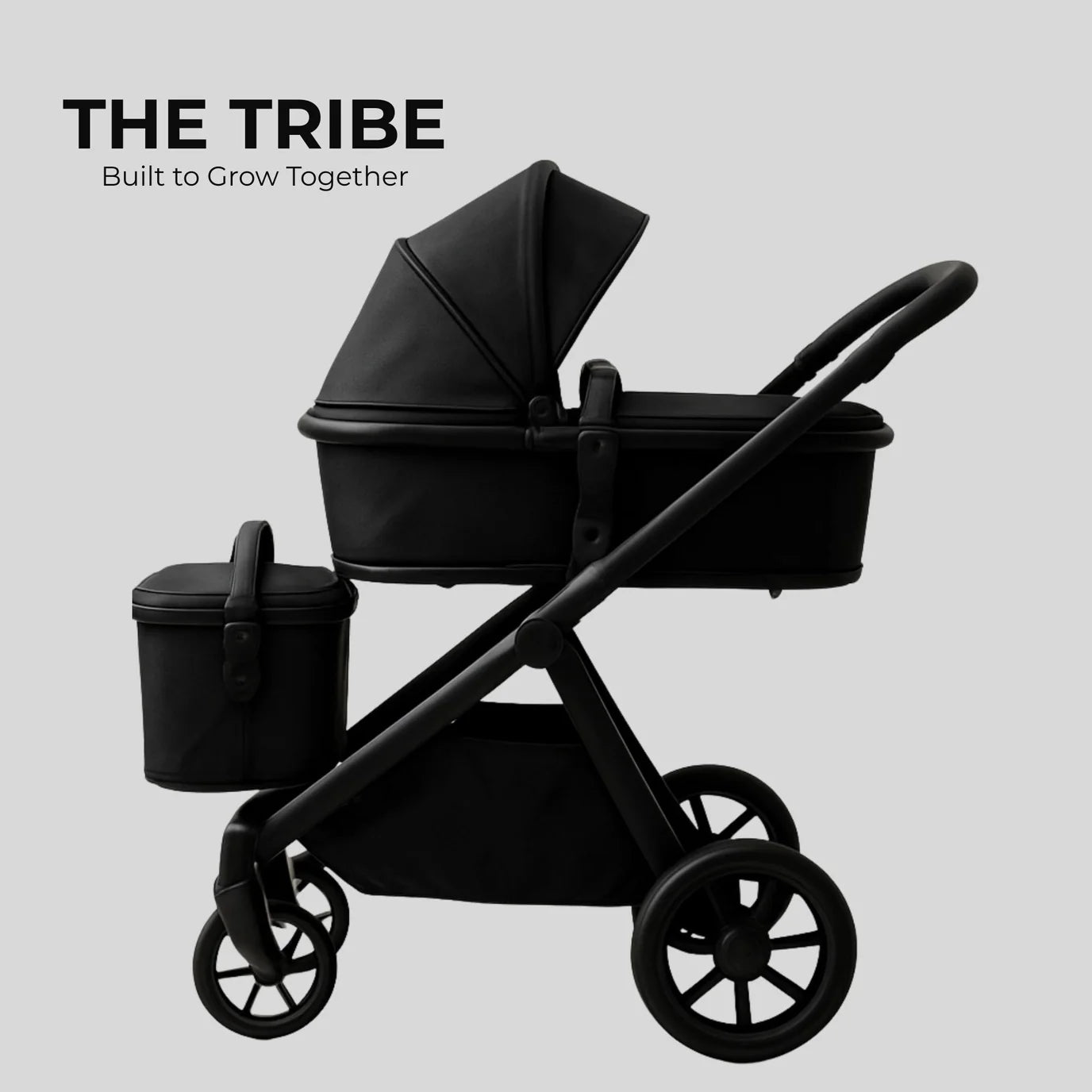 The Tribe Stroller - Frame and Carrycot/Toddler Seat 
