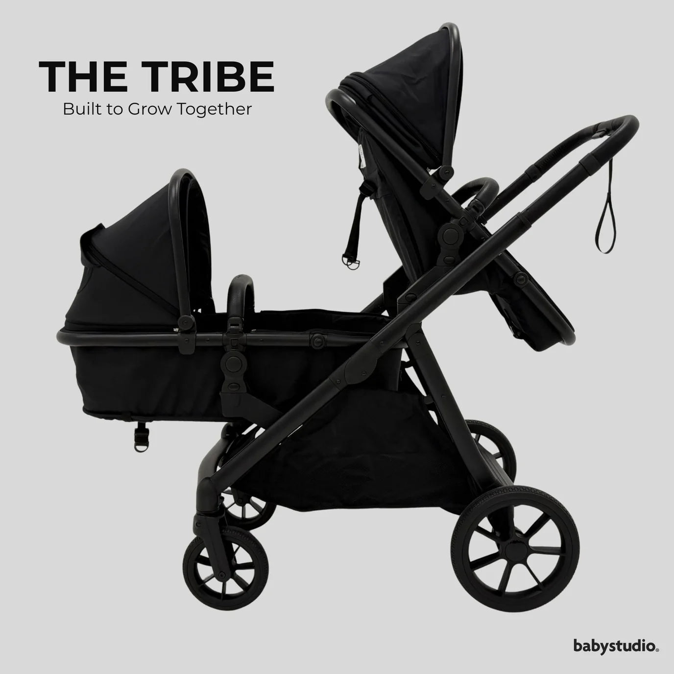The Tribe Stroller - Frame and Carrycot/Toddler Seat 